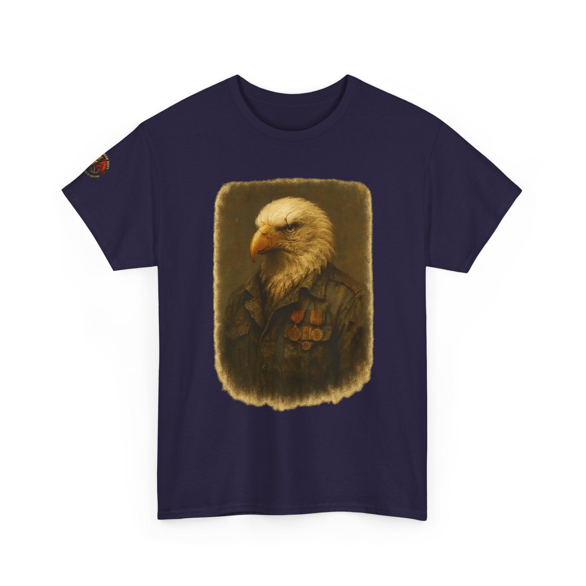 Eagle Graphic Tee, Unisex Heavy Cotton T-Shirt, Nature Lover Gift, Casual Wear, Patriotic Apparel, Unique Eagle Design