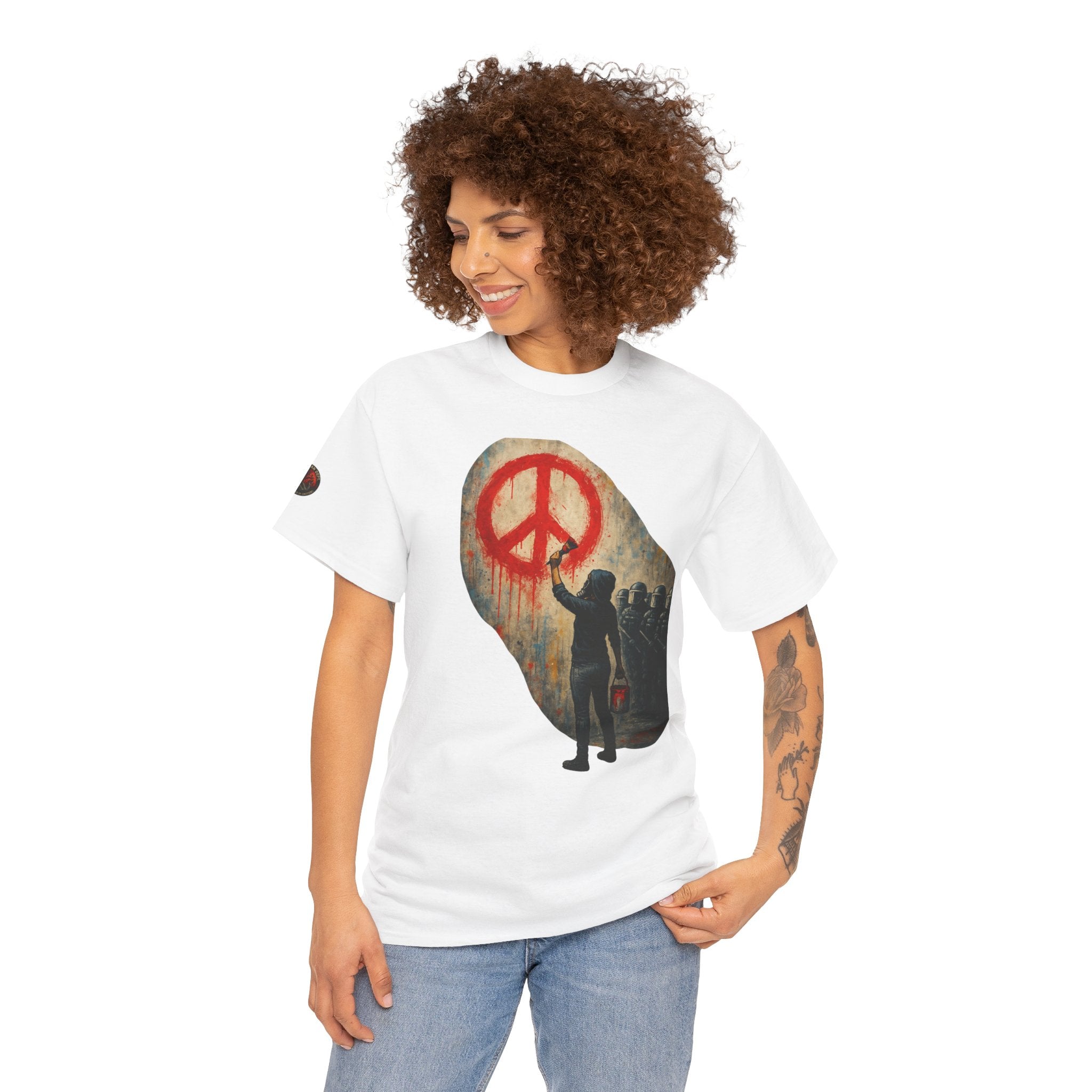 Unisex Heavy Cotton Tee/ Painting a Protest