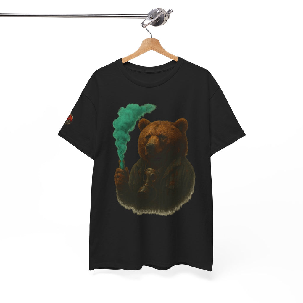 Cozy Bear Graphic Tee, Unisex Cotton T-Shirt, Cute Animal Lover Gift, Casual Wear, Nature Inspired Fashion, Eco-Friendly Apparel