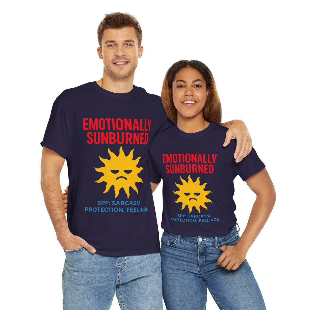 Unisex Heavy Cotton Tee/ Emotionally Sunburned