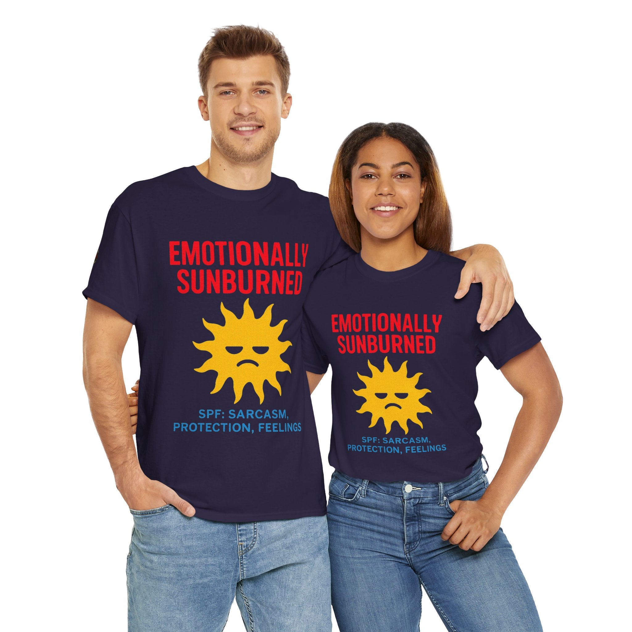 Unisex Heavy Cotton Tee/ Emotionally Sunburned