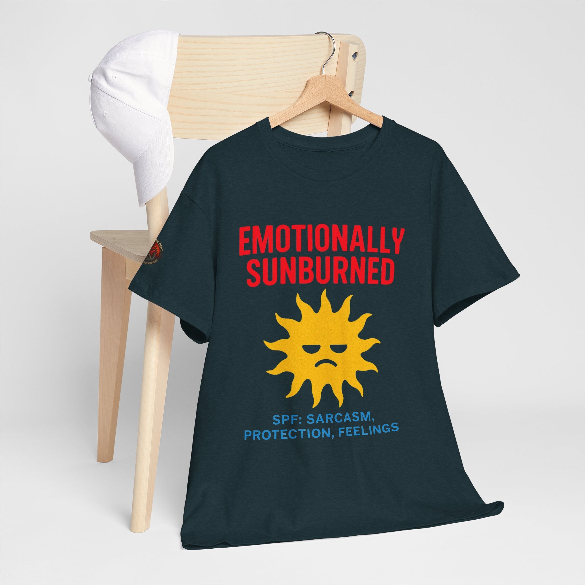 Unisex Heavy Cotton Tee/ Emotionally Sunburned