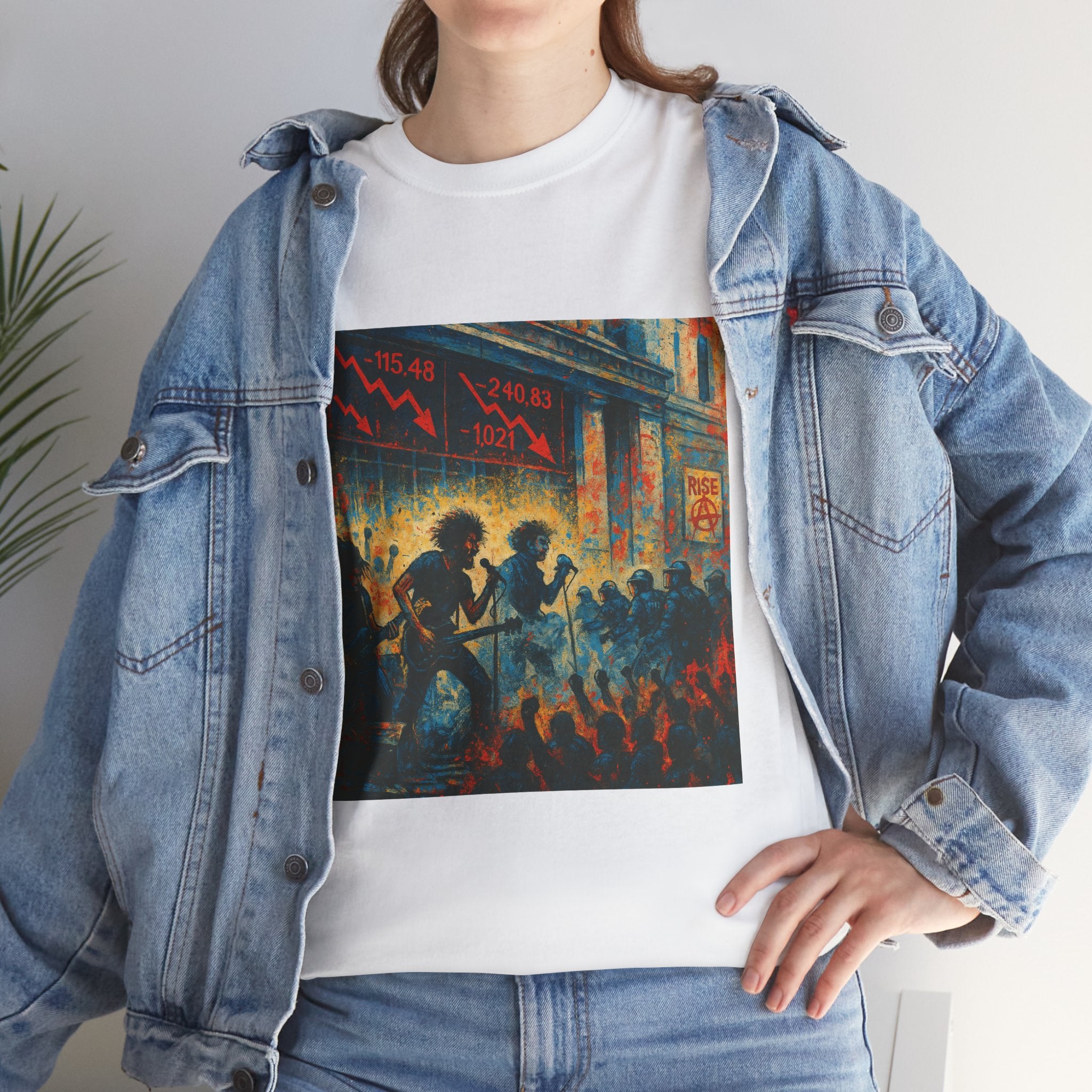 Unisex Heavy Cotton Tee/ Rock for the Downfall