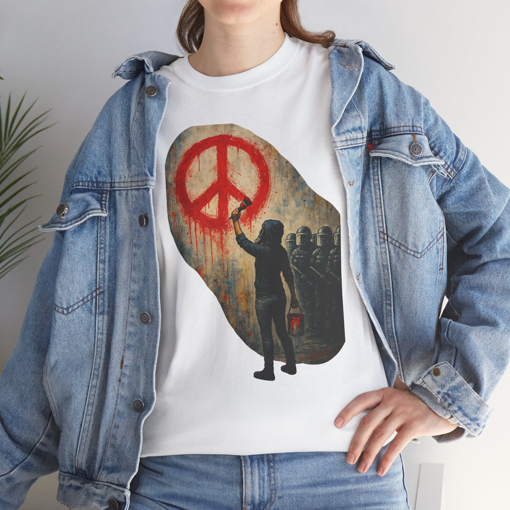 Unisex Heavy Cotton Tee/ Painting a Protest