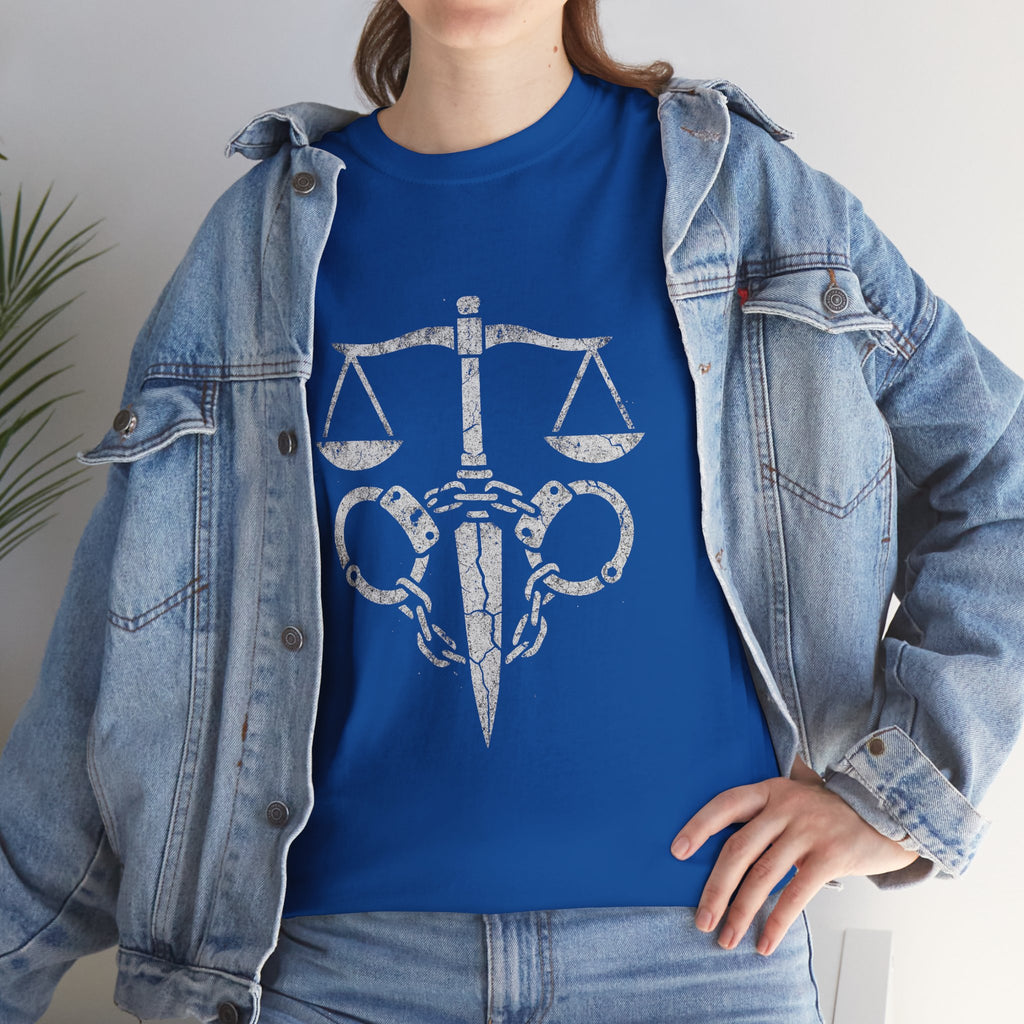 Justice Scales Graphic Tee for Advocates & Activists