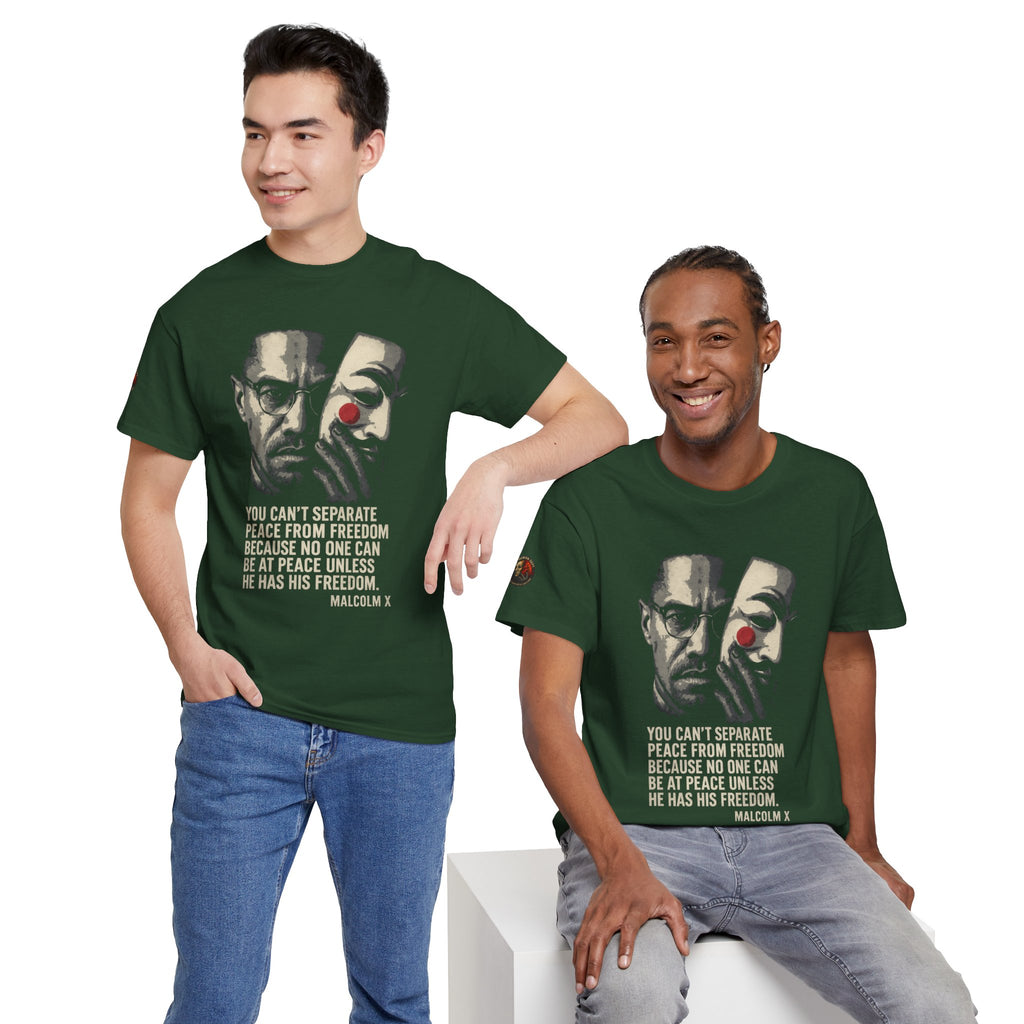 Graphic Tee with Malcom X Quote - Unisex