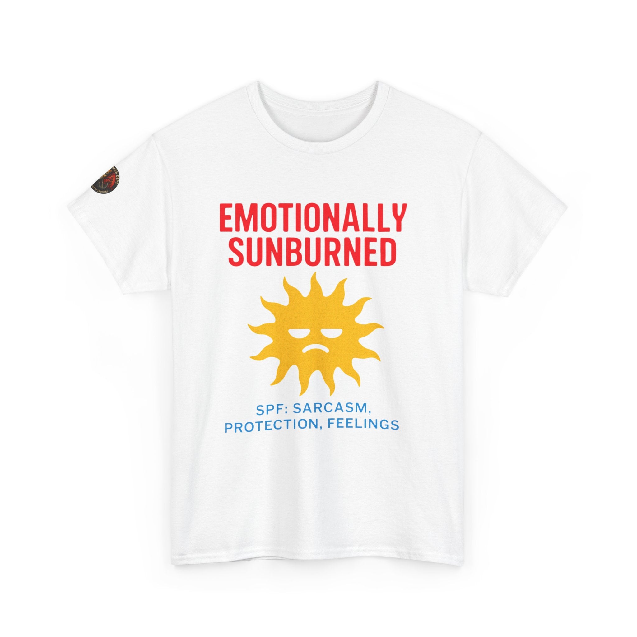Unisex Heavy Cotton Tee/ Emotionally Sunburned