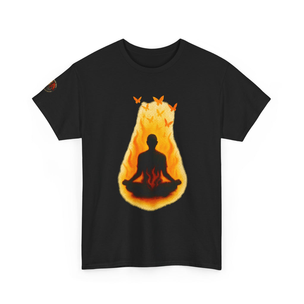 Unisex Heavy Cotton Tee/ Burning Peace