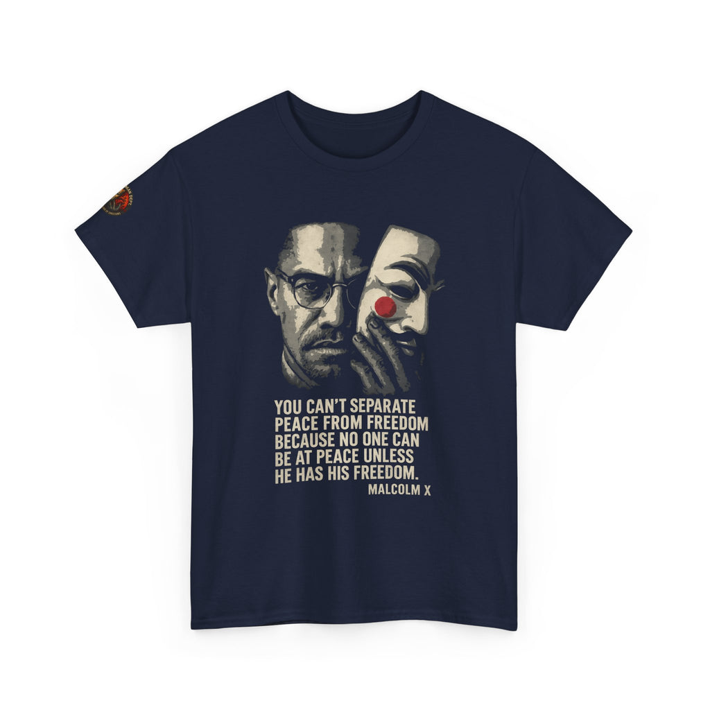 Graphic Tee with Malcom X Quote - Unisex