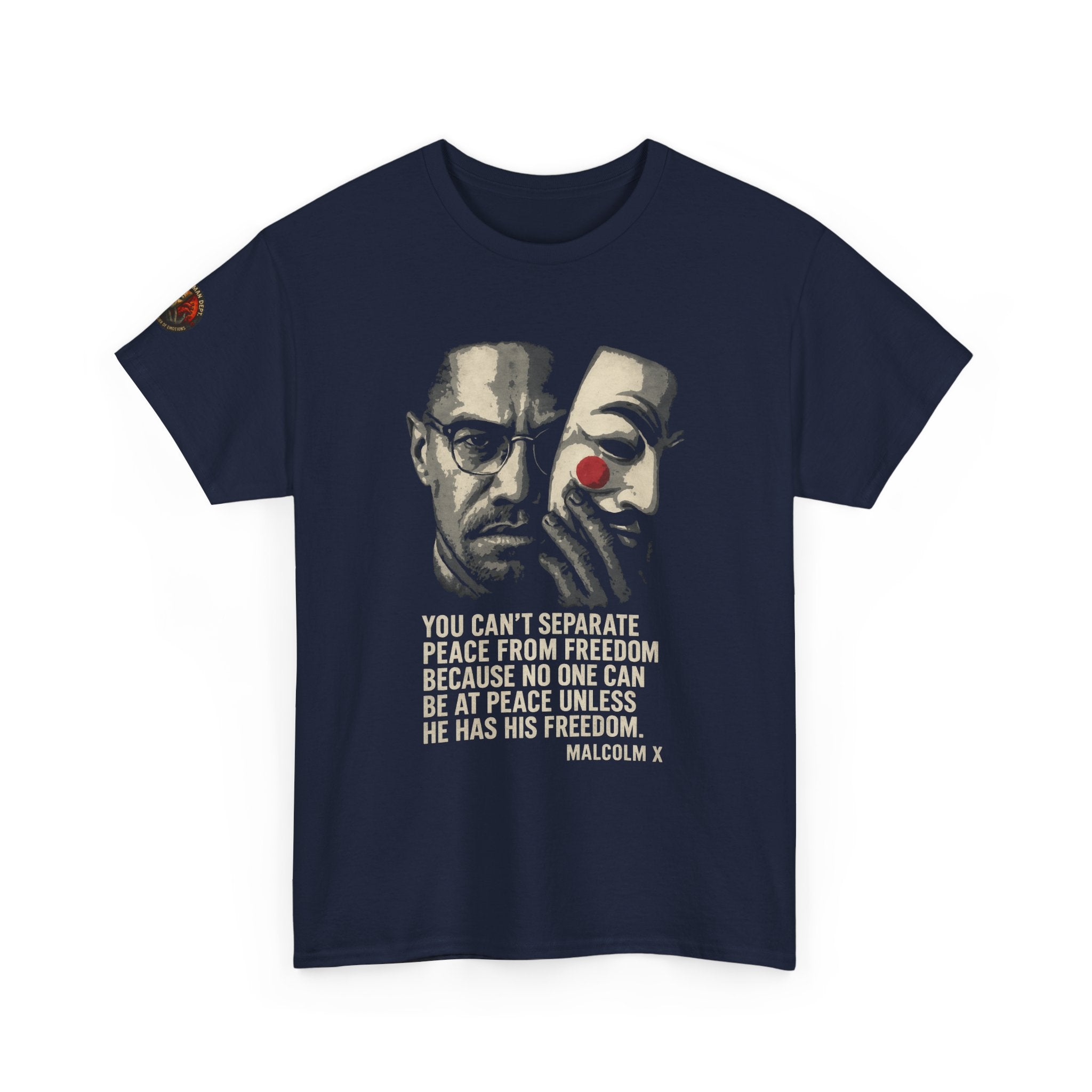 Graphic Tee with Malcom X Quote - Unisex