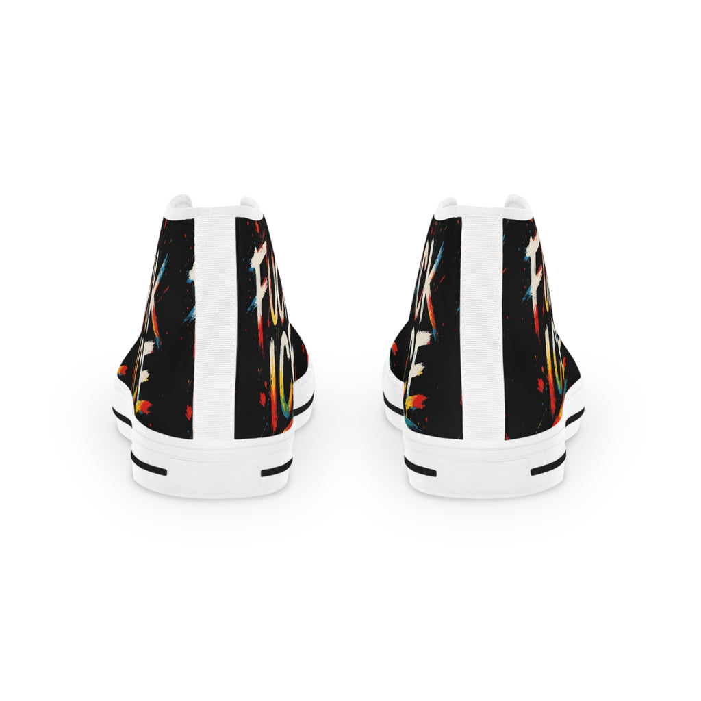 Men's High Top Sneakers F*ck ICE
