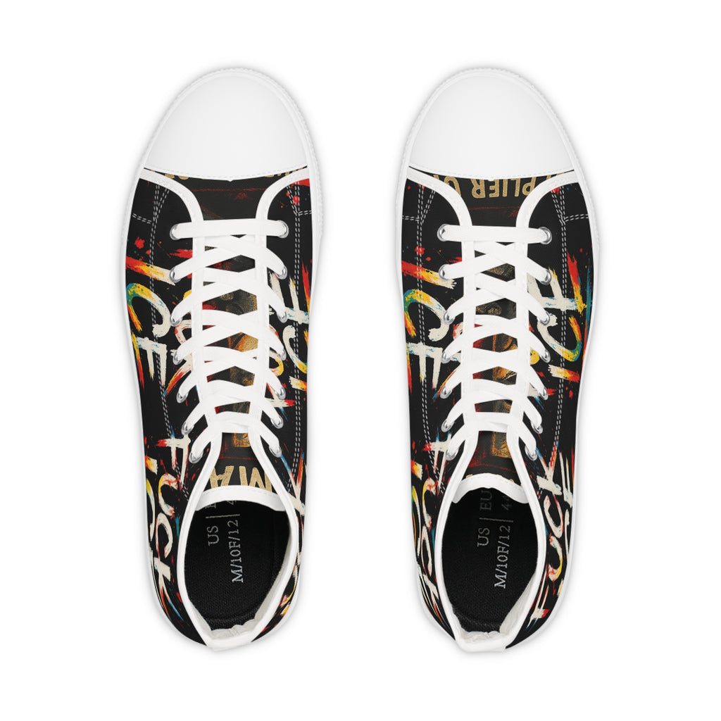 Men's High Top Sneakers F*ck ICE
