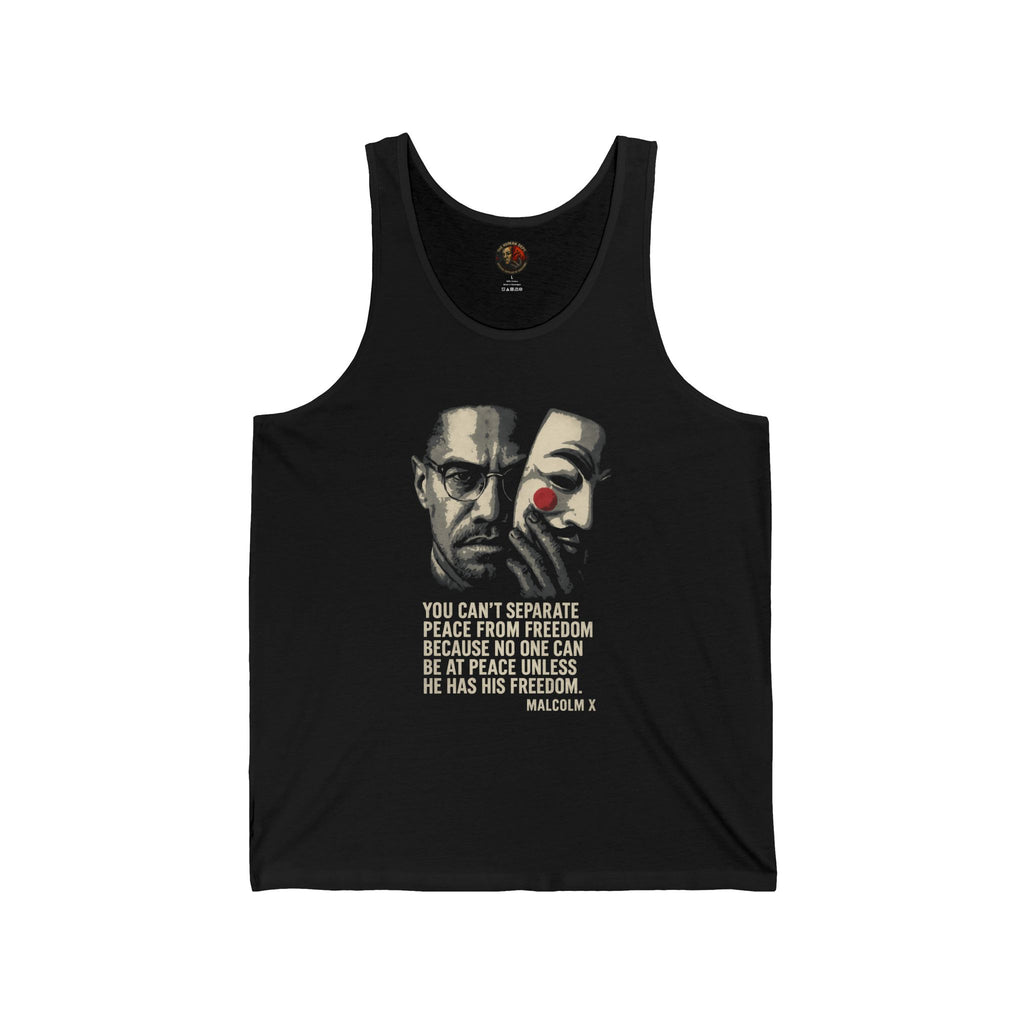 Revolutionary Message Tank Top | Unisex Jersey Tank, Malcolm X Quote, Activist Apparel, Freedom Inspired Wear, Black History Month, [...]