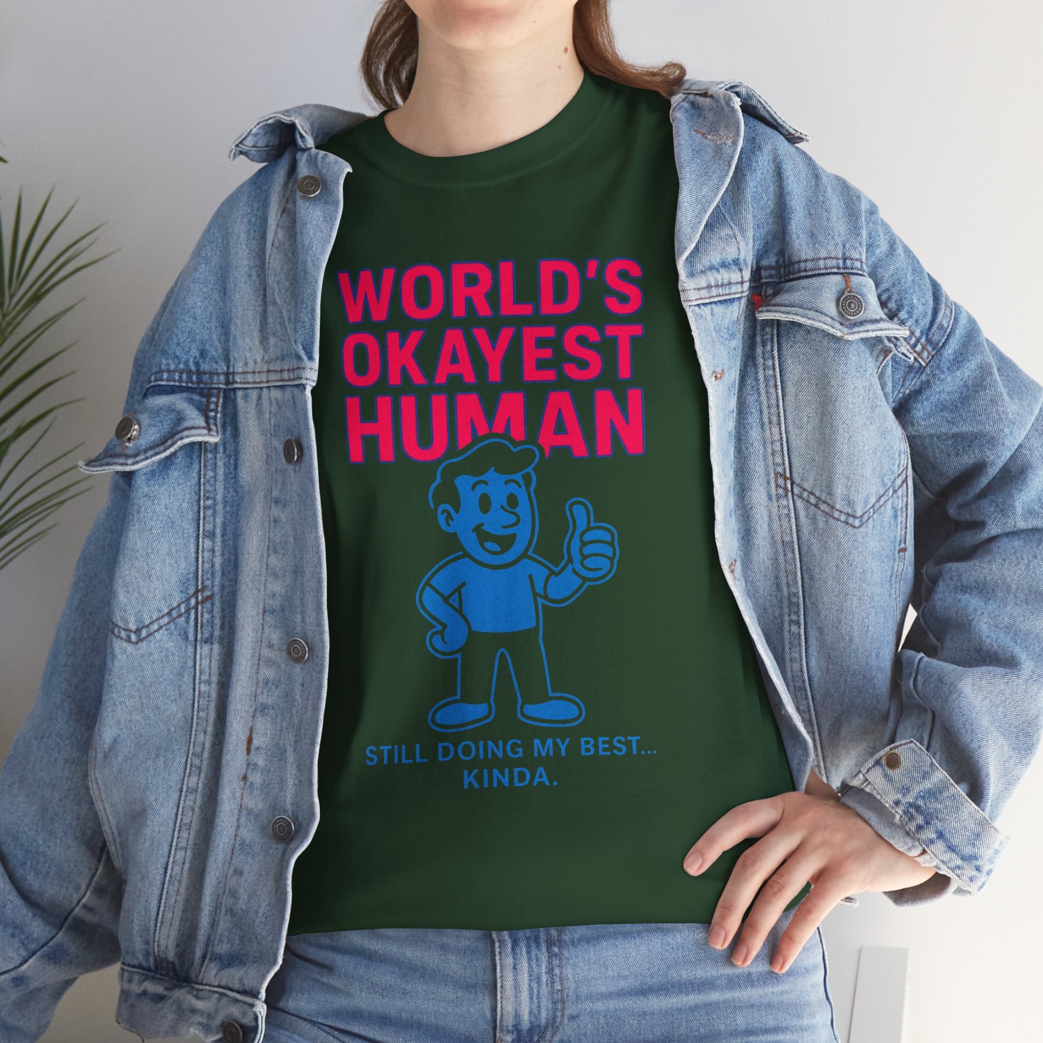 Unisex Heavy Cotton Tee/ Okayest Human