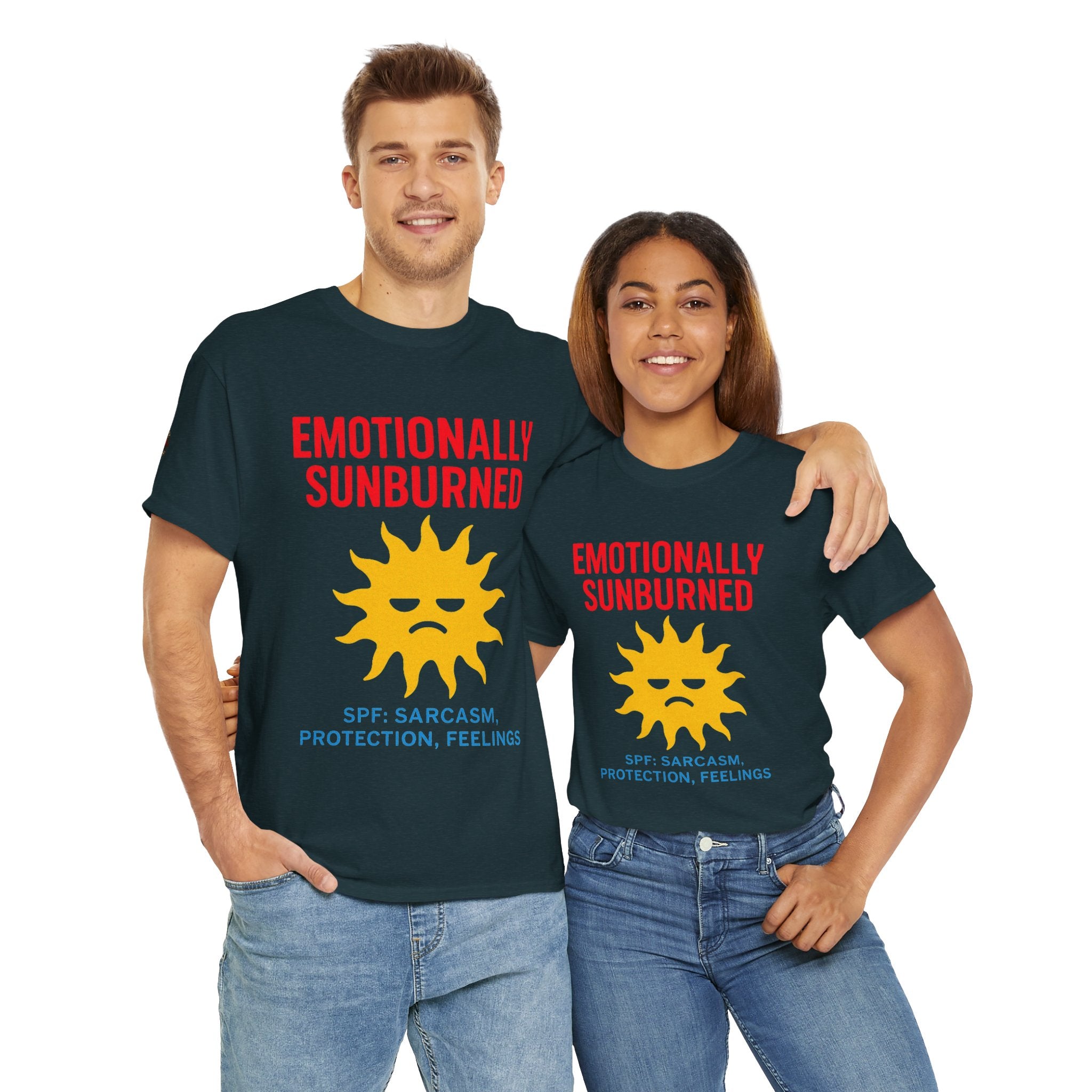 Unisex Heavy Cotton Tee/ Emotionally Sunburned