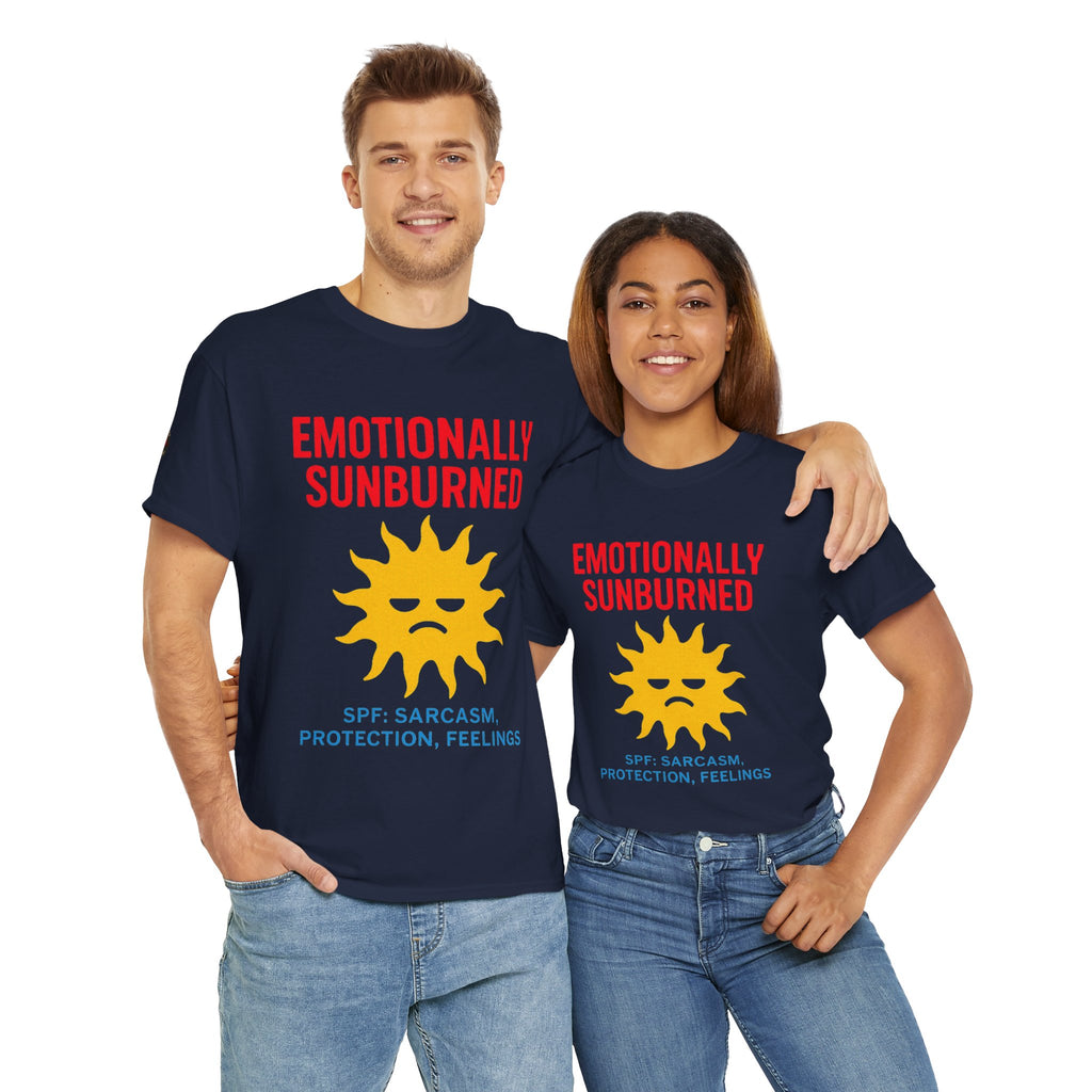 Unisex Heavy Cotton Tee/ Emotionally Sunburned