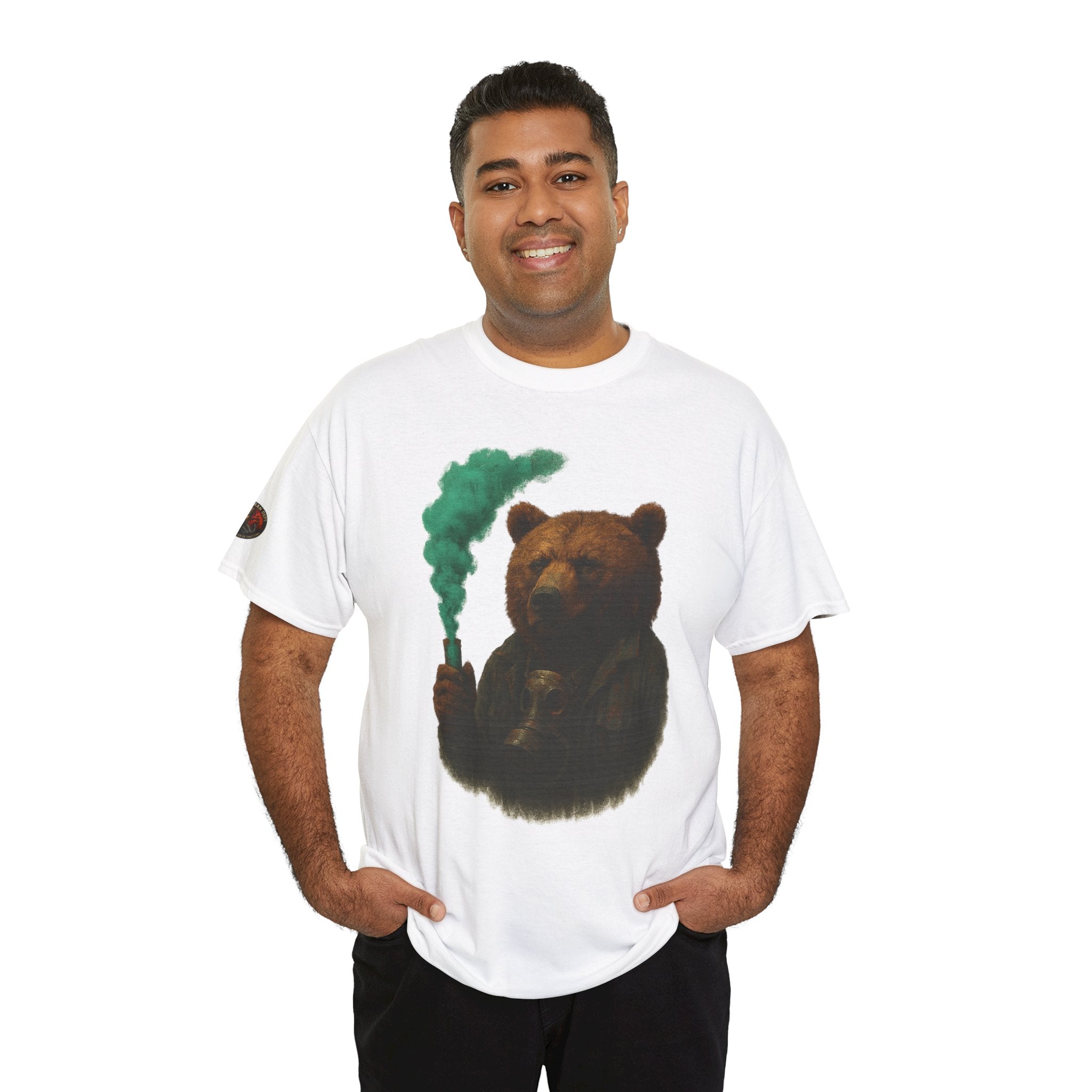 Cozy Bear Graphic Tee, Unisex Cotton T-Shirt, Cute Animal Lover Gift, Casual Wear, Nature Inspired Fashion, Eco-Friendly Apparel
