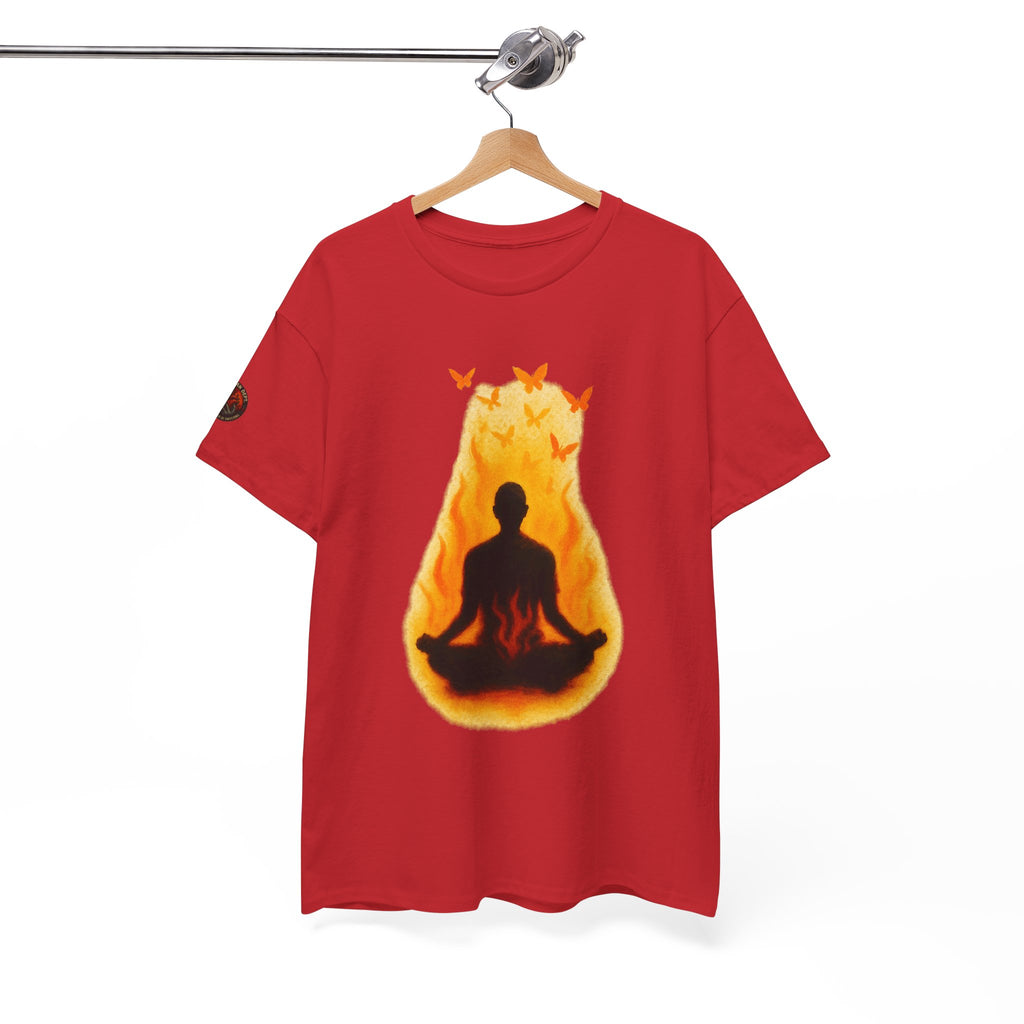 Unisex Heavy Cotton Tee/ Burning Peace