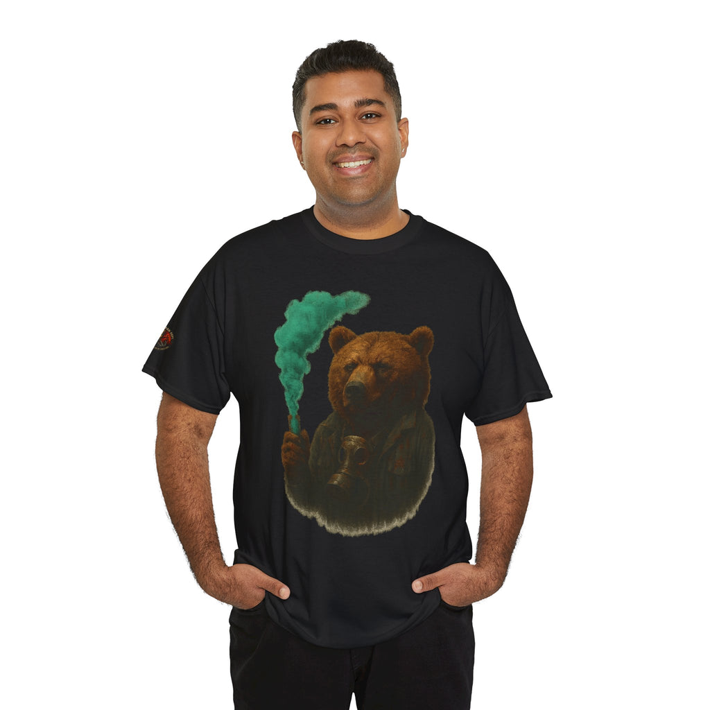 Cozy Bear Graphic Tee, Unisex Cotton T-Shirt, Cute Animal Lover Gift, Casual Wear, Nature Inspired Fashion, Eco-Friendly Apparel