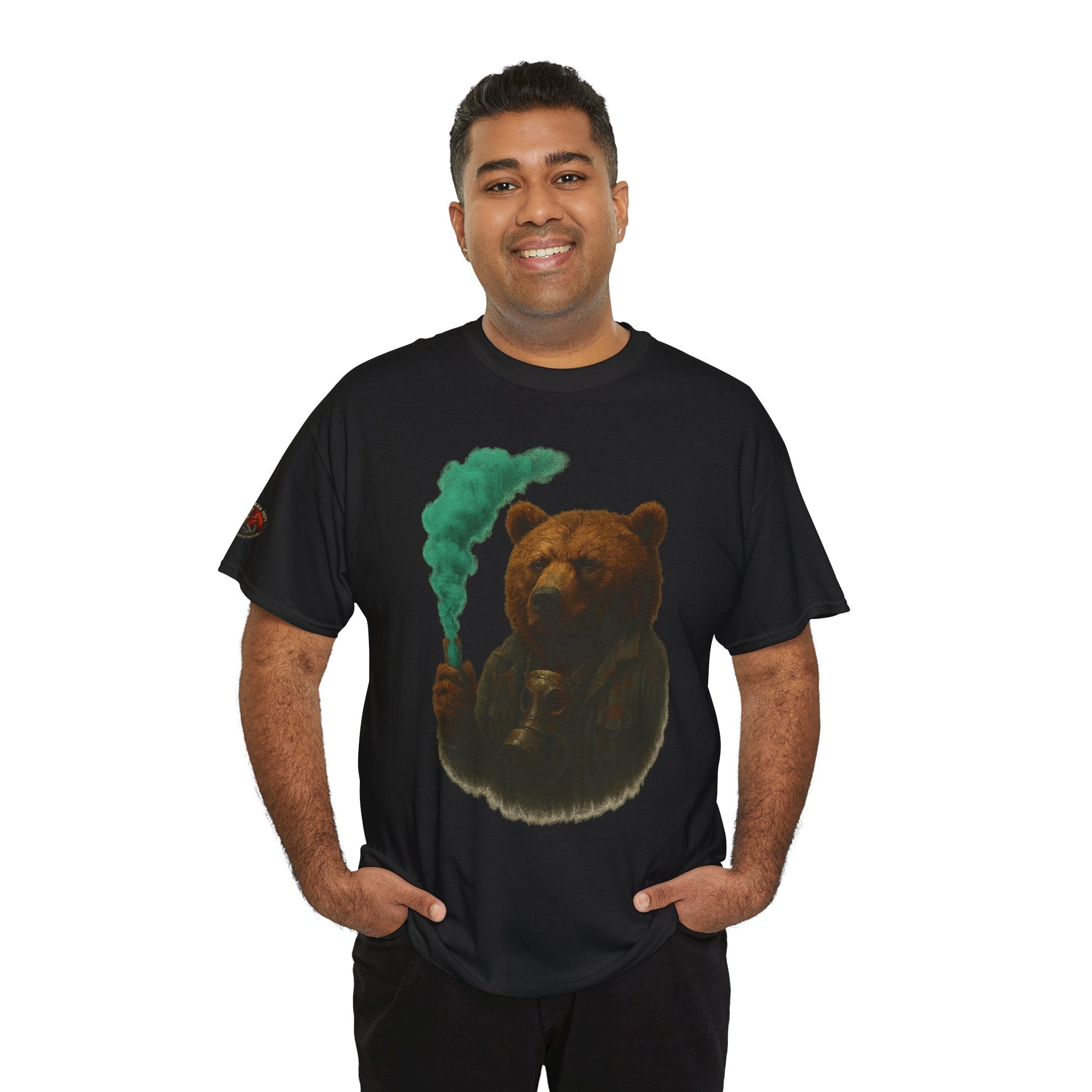 Cozy Bear Graphic Tee, Unisex Cotton T-Shirt, Cute Animal Lover Gift, Casual Wear, Nature Inspired Fashion, Eco-Friendly Apparel
