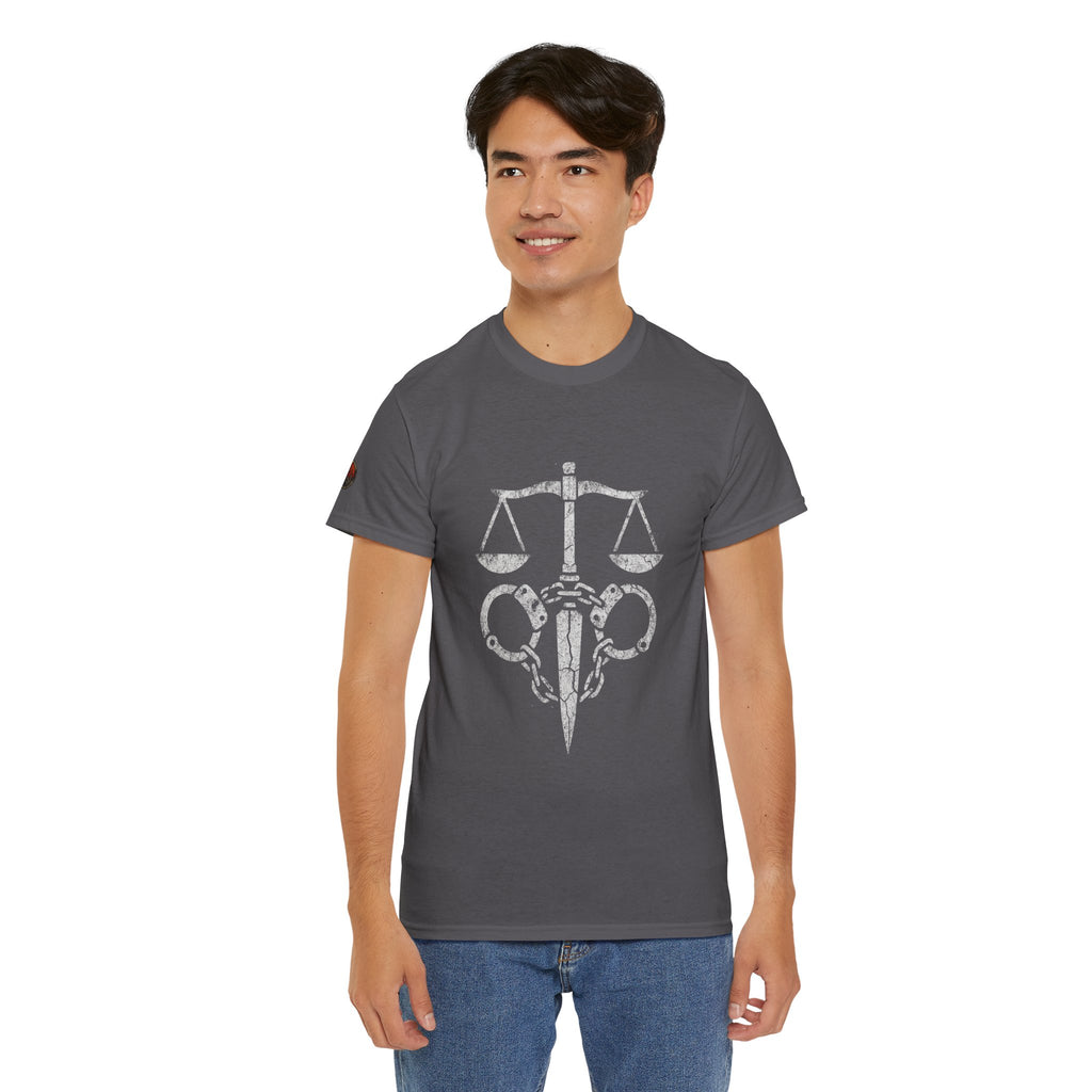 Justice Scales Graphic Tee for Advocates & Activists