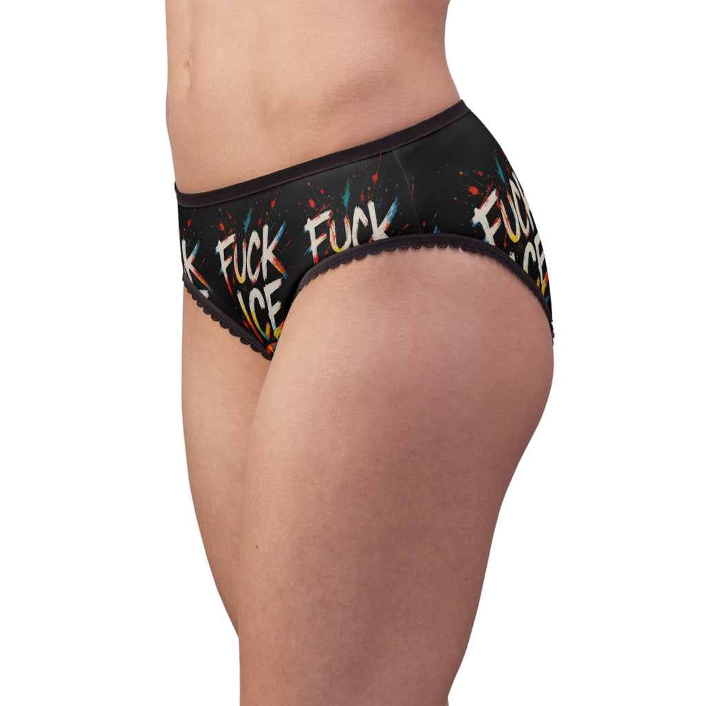 Women's F*ck ICE Briefs (AOP)