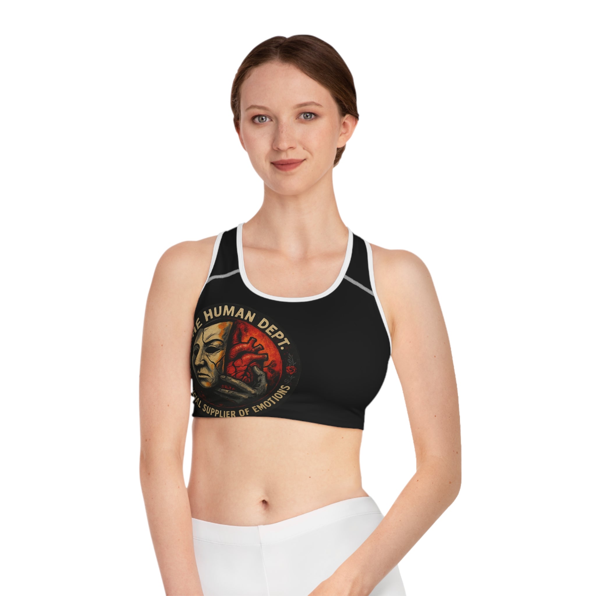 Emotive Sports Bra - Official Supplier of Emotions, Workout Gear, Activewear, Fitness Apparel, Gift for Fitness Lovers, Unique Gym Wear