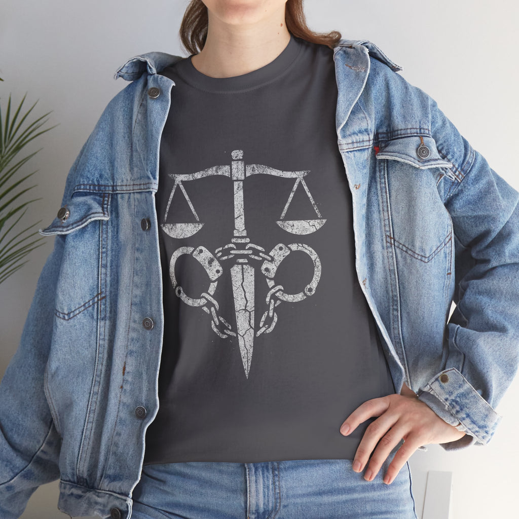 Justice Scales Graphic Tee for Advocates & Activists