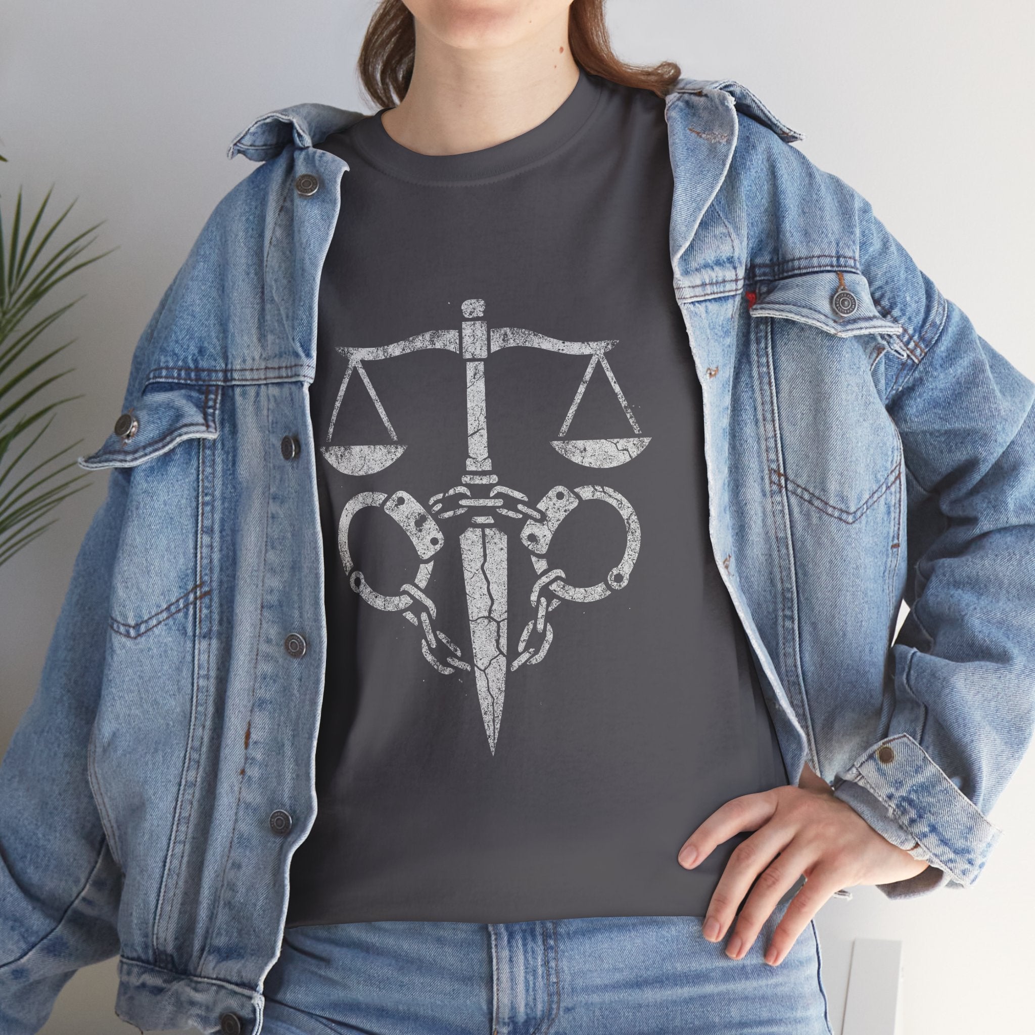 Justice Scales Graphic Tee for Advocates & Activists
