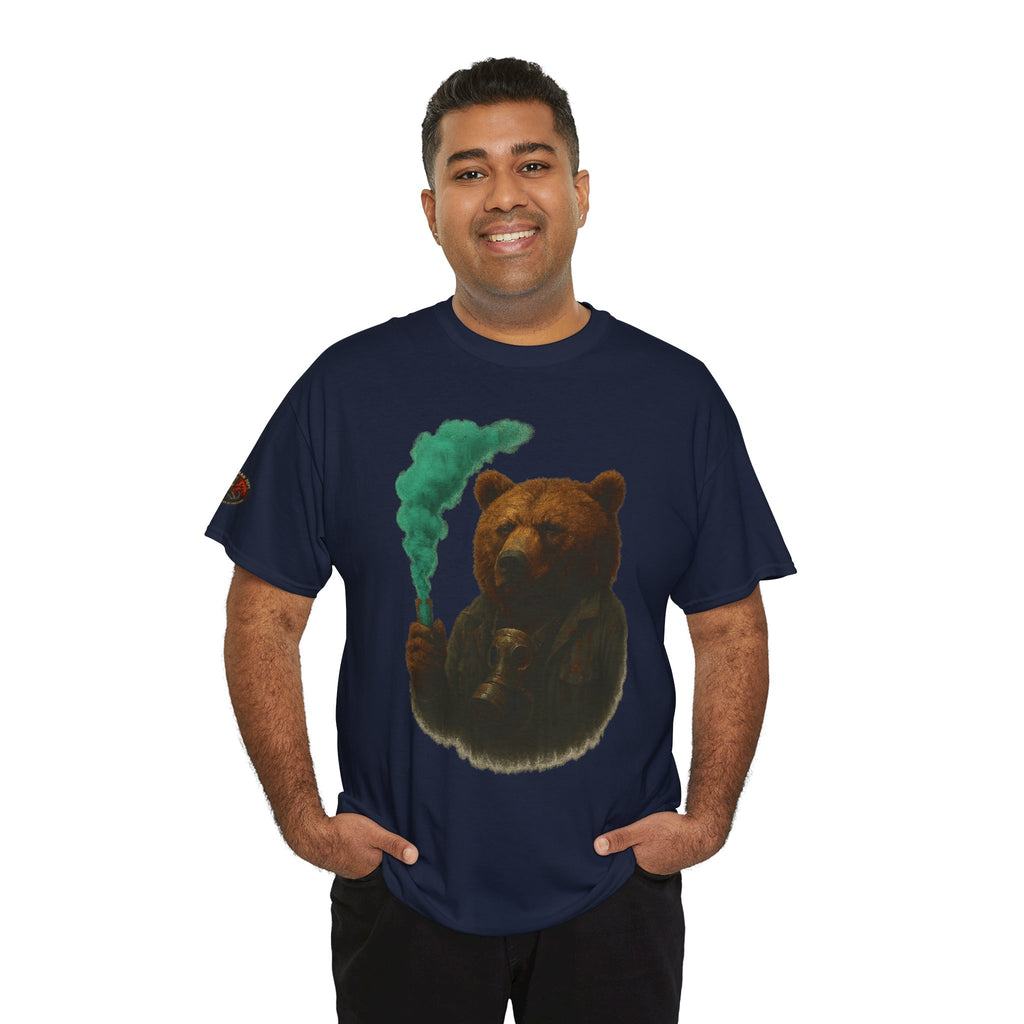 Cozy Bear Graphic Tee, Unisex Cotton T-Shirt, Cute Animal Lover Gift, Casual Wear, Nature Inspired Fashion, Eco-Friendly Apparel
