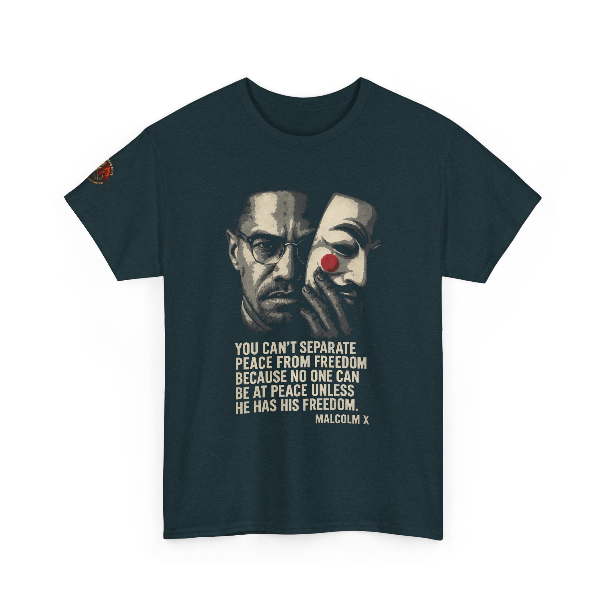 Graphic Tee with Malcom X Quote - Unisex