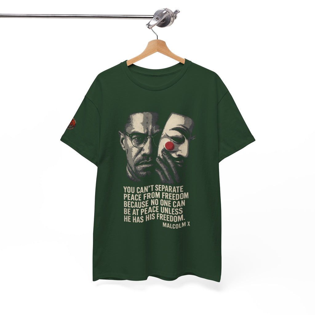Graphic Tee with Malcom X Quote - Unisex