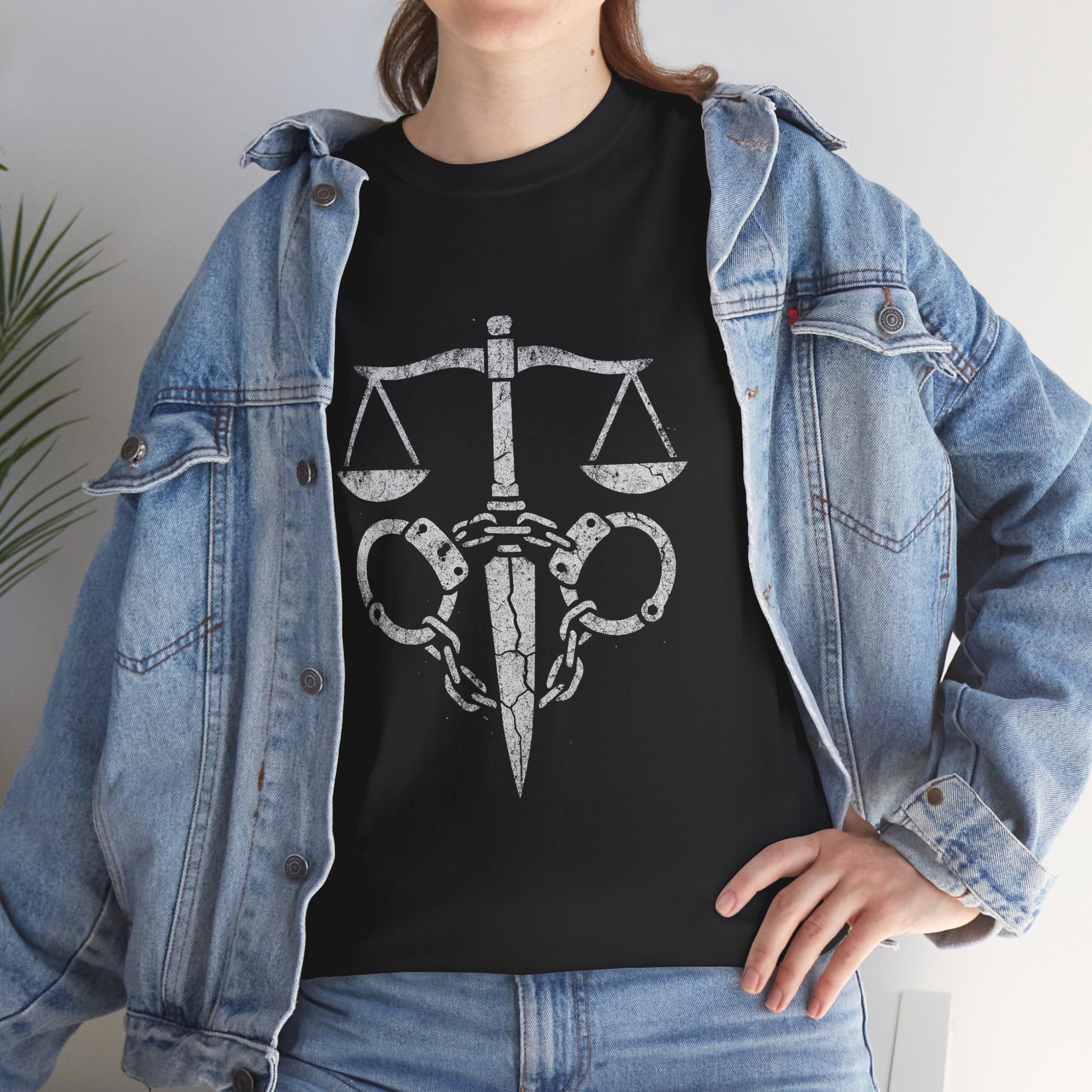 Justice Scales Graphic Tee for Advocates & Activists