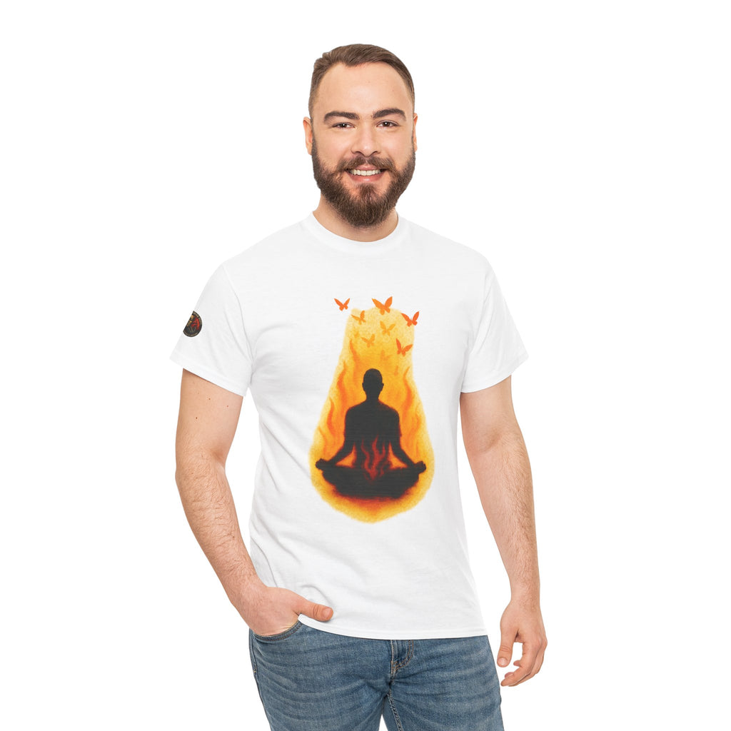 Unisex Heavy Cotton Tee/ Burning Peace