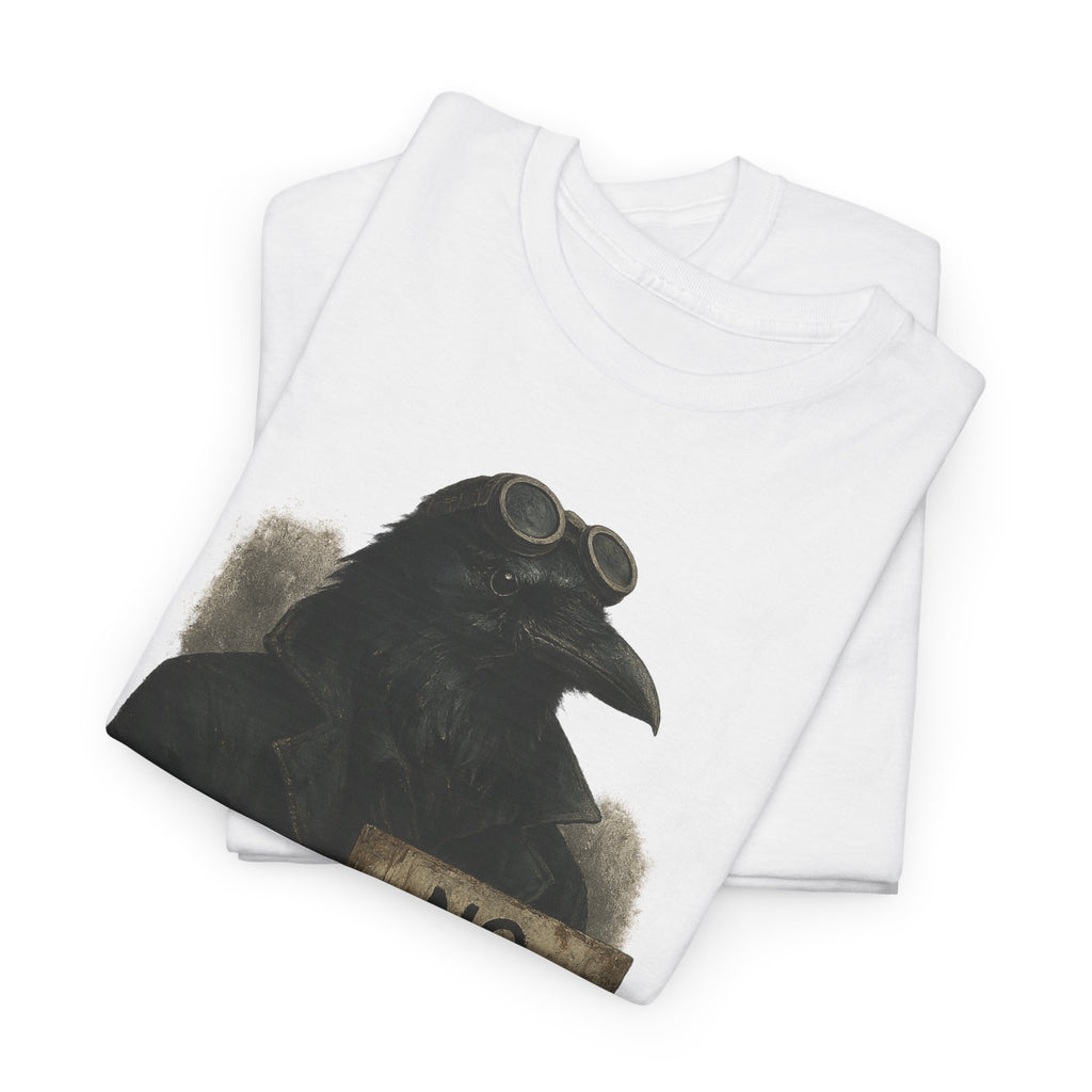 Raven Protest Tee - Unisex Heavy Cotton Tee, Graphic Shirt for Activists, Statement T-Shirt, Gift for Social Justice Advocates, No [...]