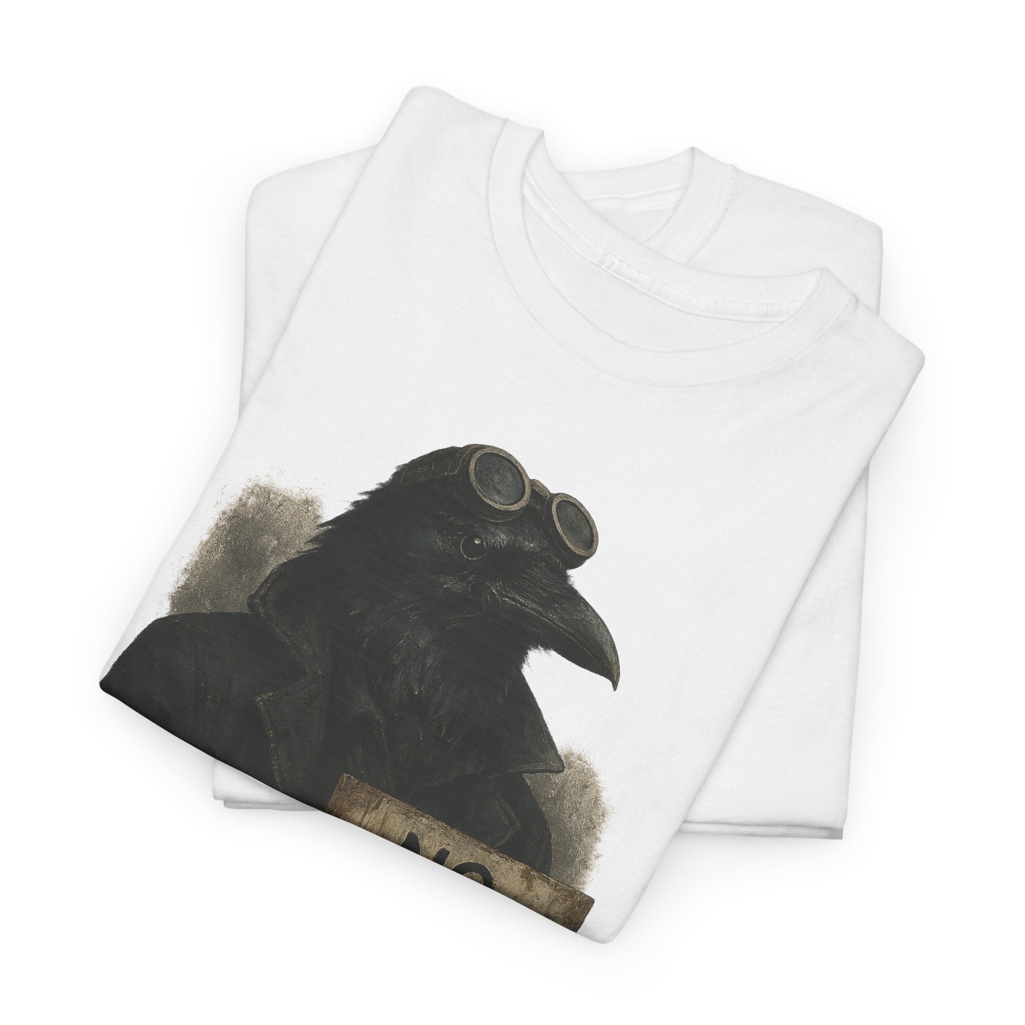 Raven Protest Tee - Unisex Heavy Cotton Tee, Graphic Shirt for Activists, Statement T-Shirt, Gift for Social Justice Advocates, No [...]