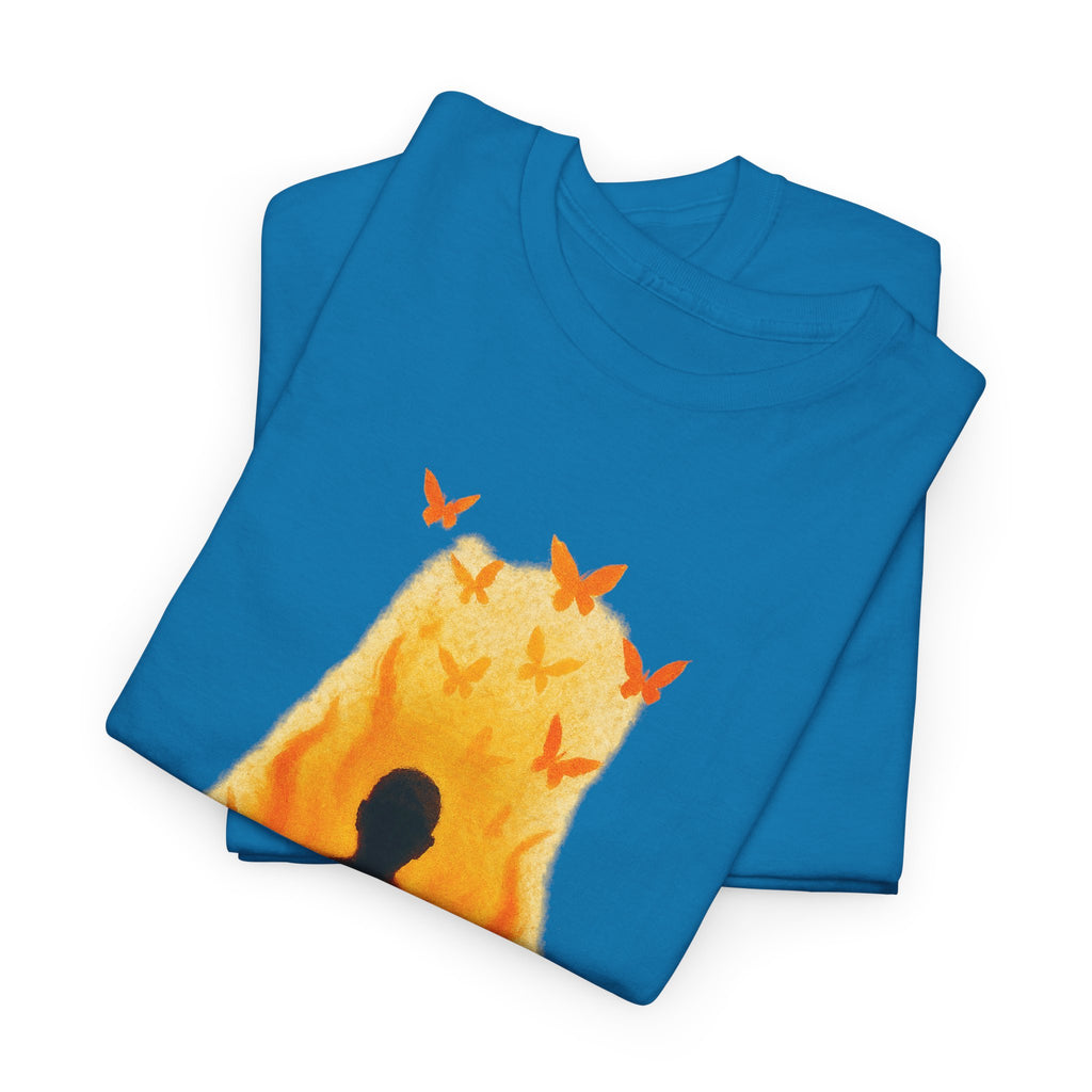 Unisex Heavy Cotton Tee/ Burning Peace