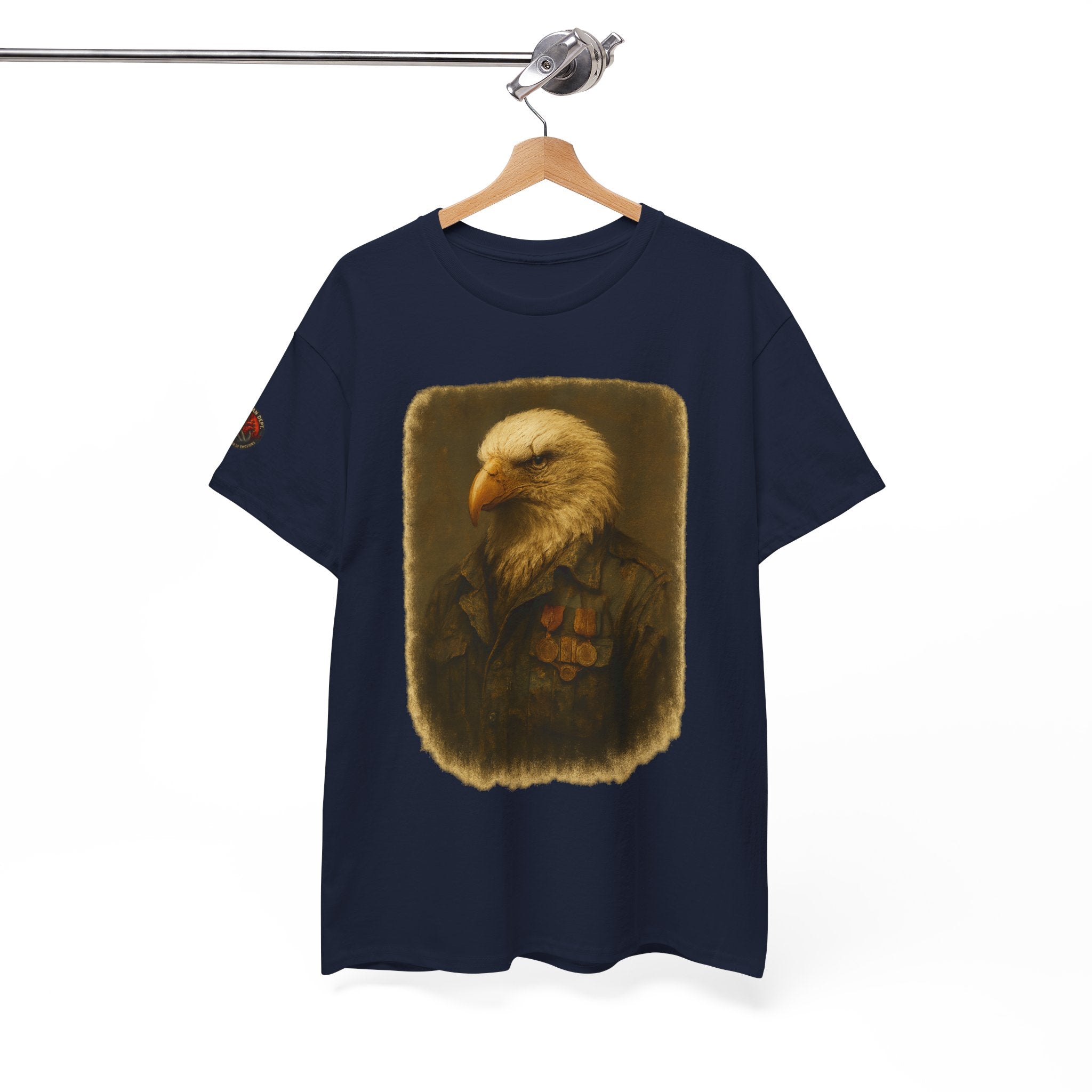 Eagle Graphic Tee, Unisex Heavy Cotton T-Shirt, Nature Lover Gift, Casual Wear, Patriotic Apparel, Unique Eagle Design