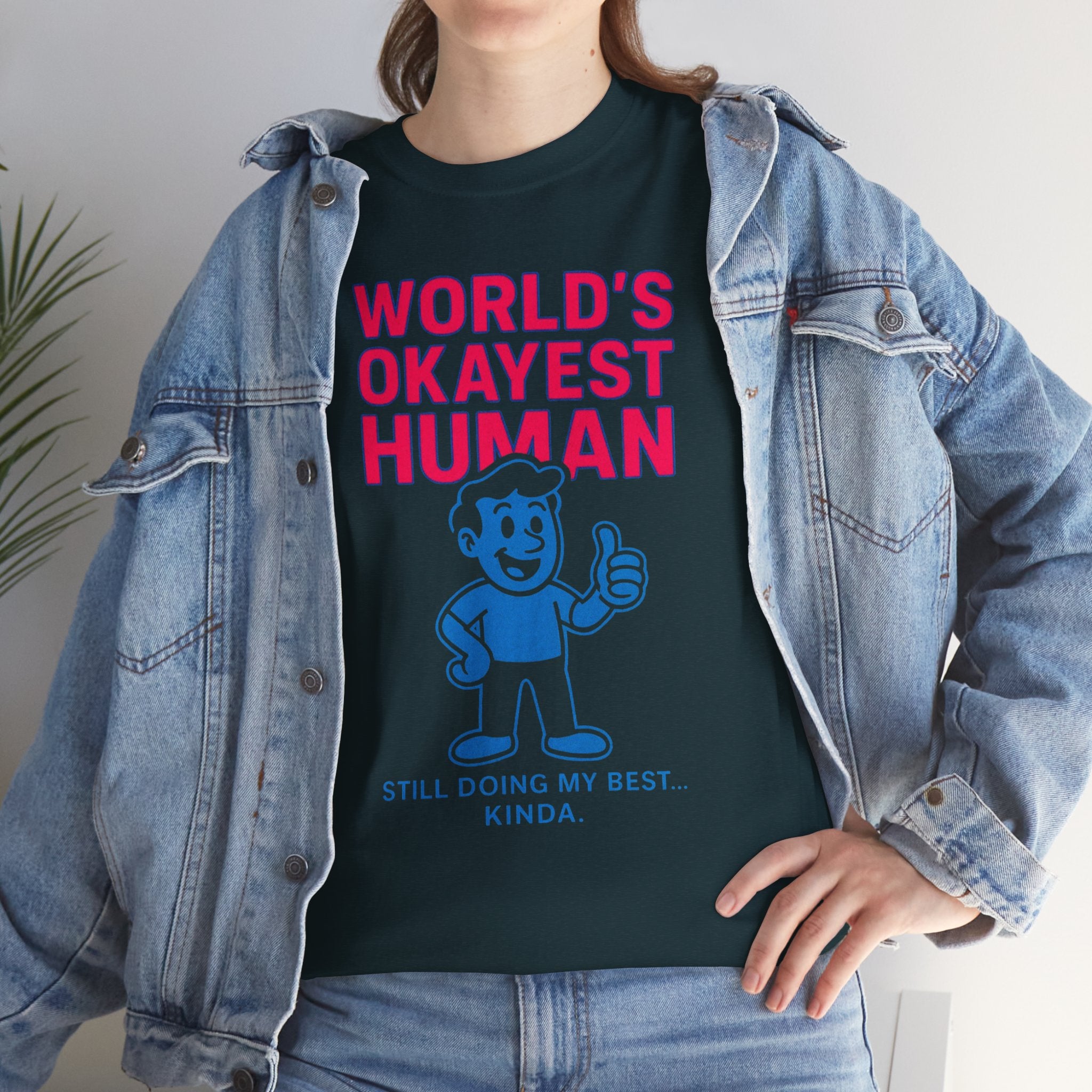 Unisex Heavy Cotton Tee/ Okayest Human