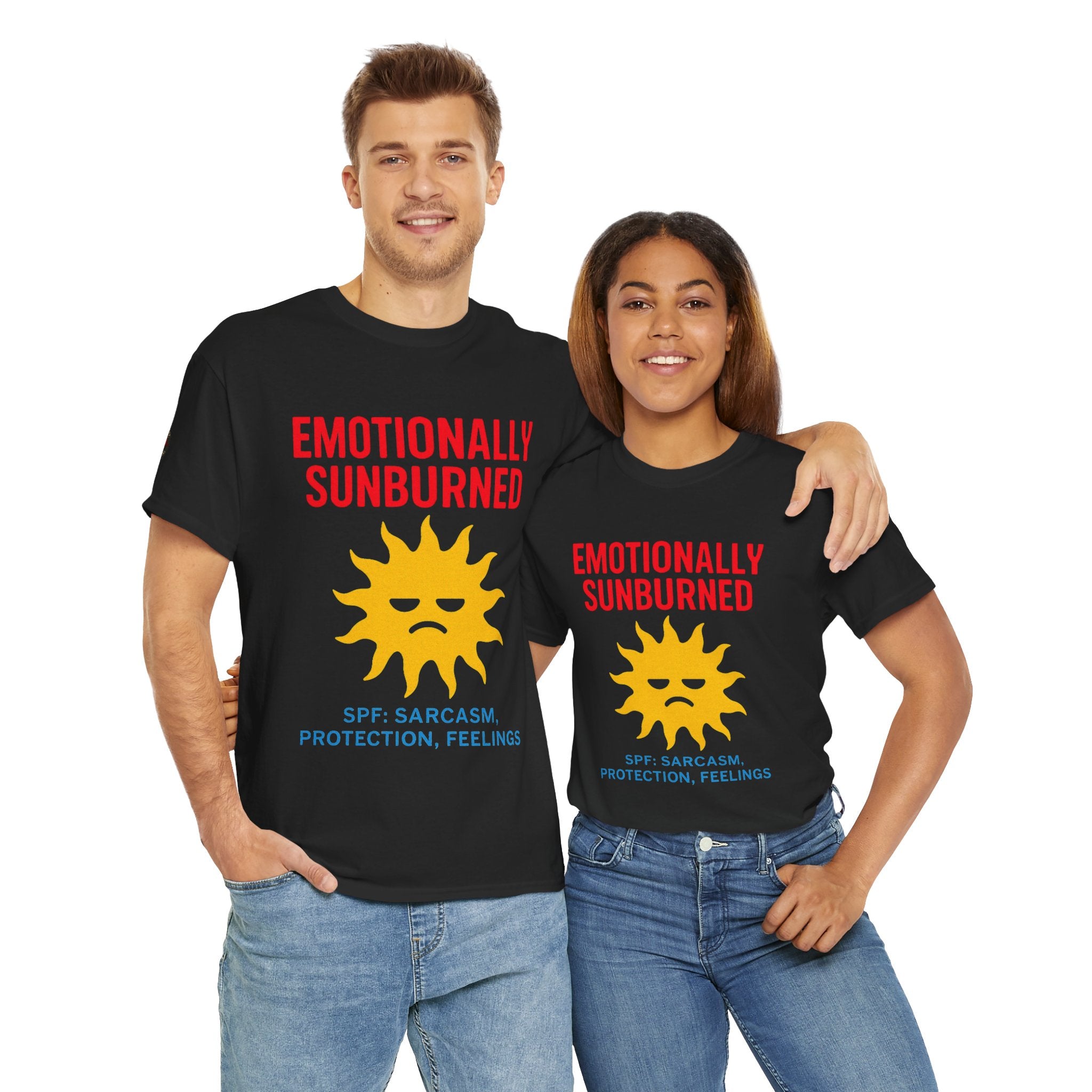 Unisex Heavy Cotton Tee/ Emotionally Sunburned