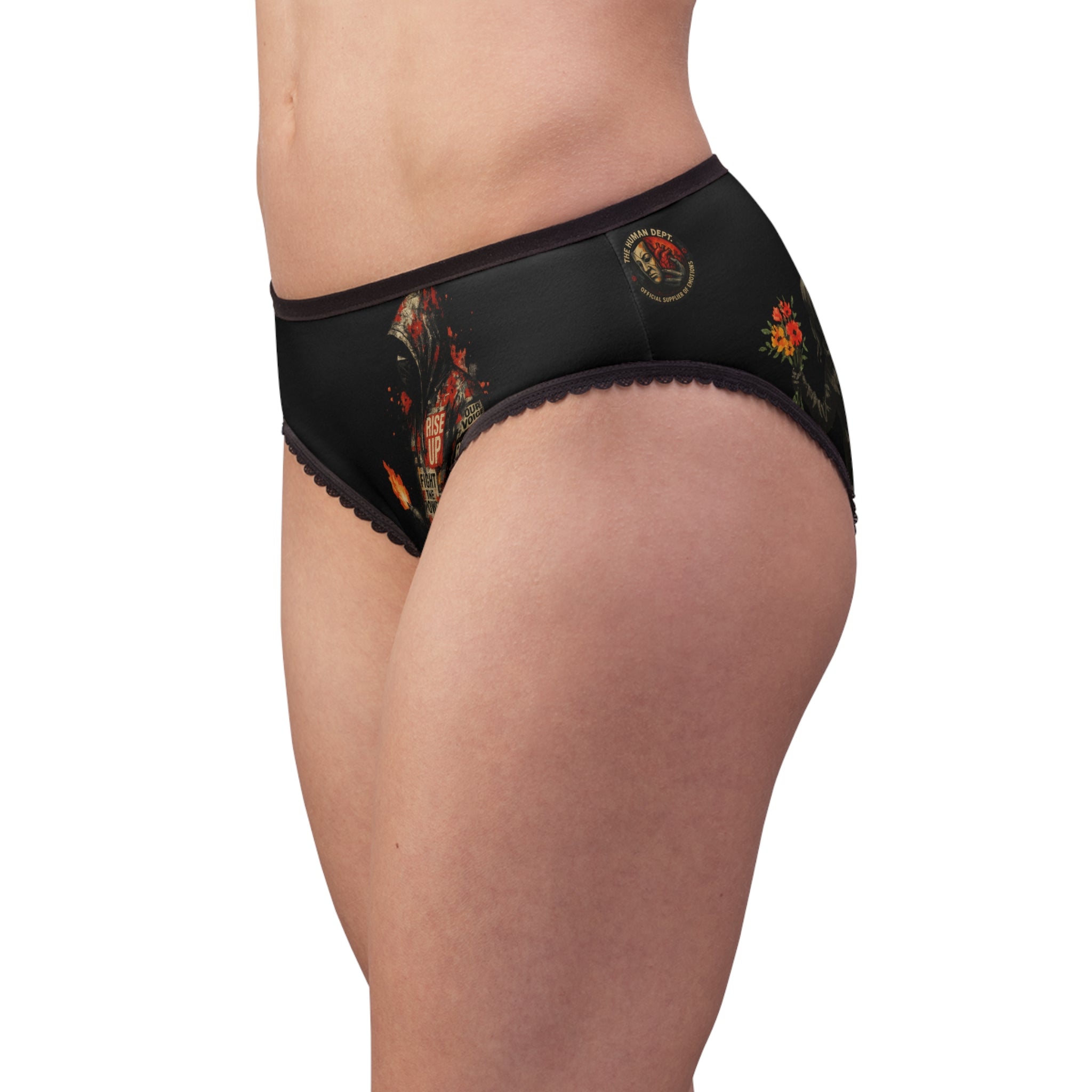 Feminine Empowerment Briefs, Comfortable Women's Underwear, Rebel Girl Underwear