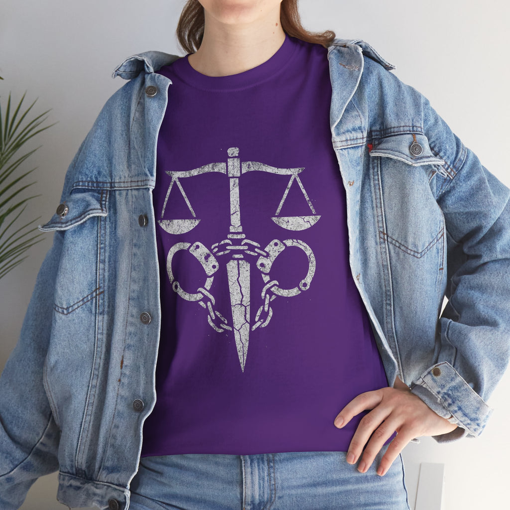 Justice Scales Graphic Tee for Advocates & Activists