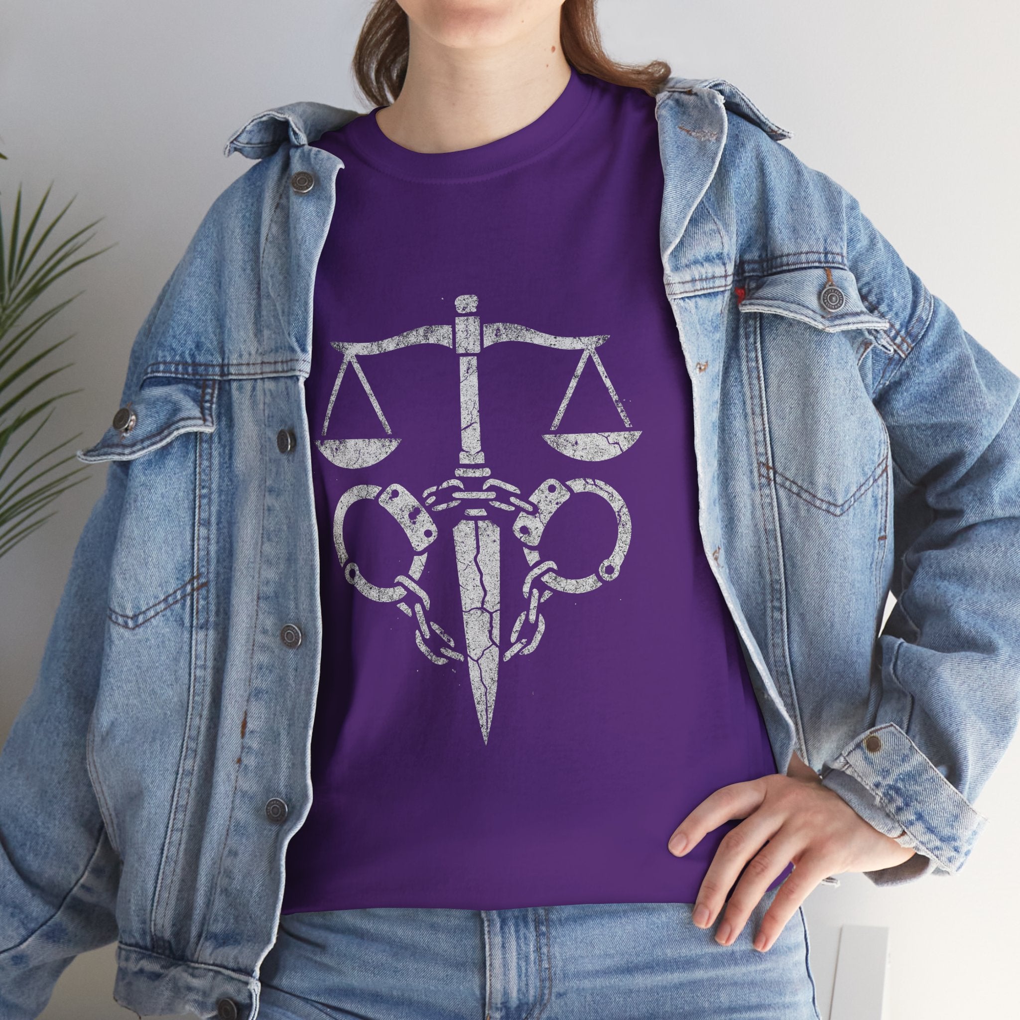 Justice Scales Graphic Tee for Advocates & Activists