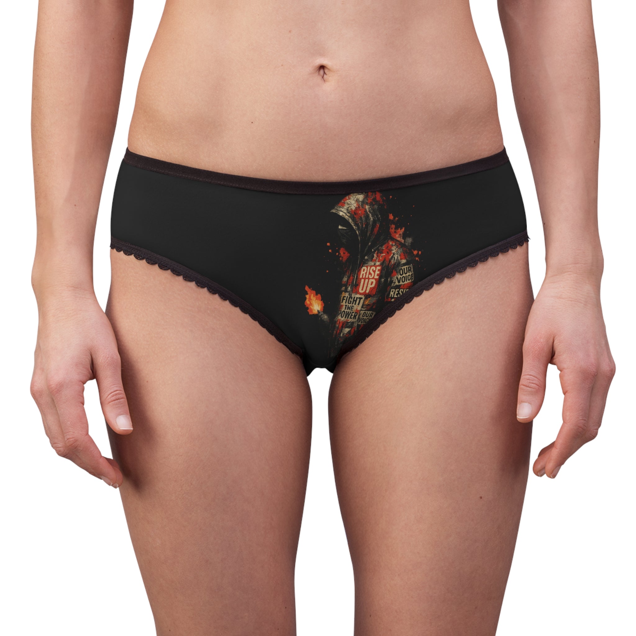 Feminine Empowerment Briefs, Comfortable Women's Underwear, Rebel Girl Underwear