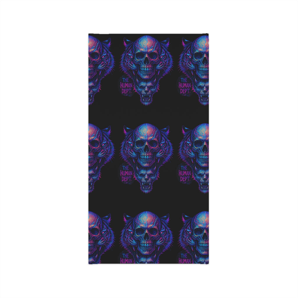 Vibrant Skull Design Neck Gaiter for Stylish Outdoor Adventures, Festival Accessory, Face Covering, Sports Bandana, Versatile Style