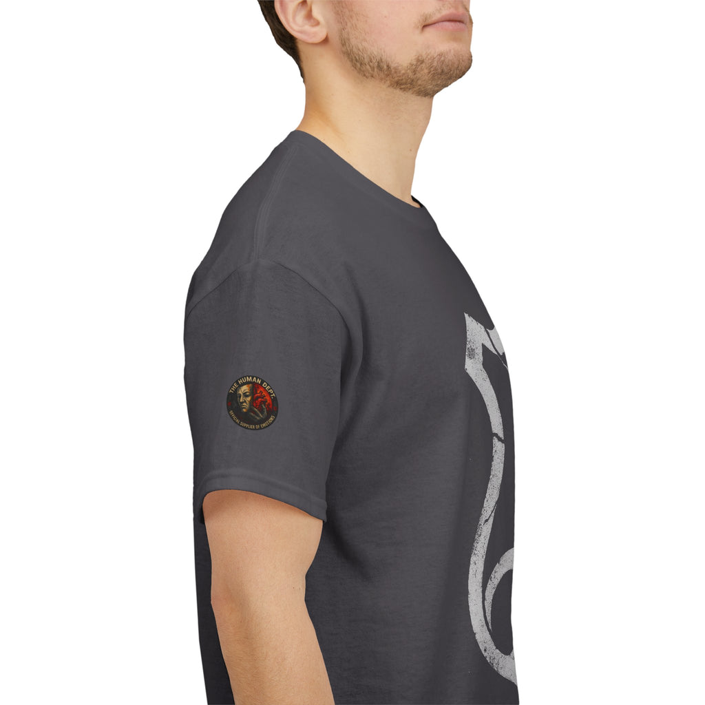Cracked Shield Graphic Tee - Unisex Heavy Cotton T-Shirt