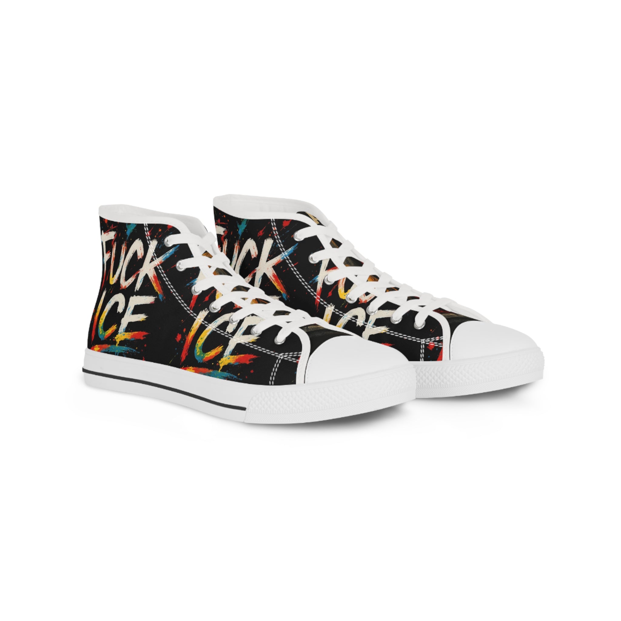 Men's High Top Sneakers F*ck ICE