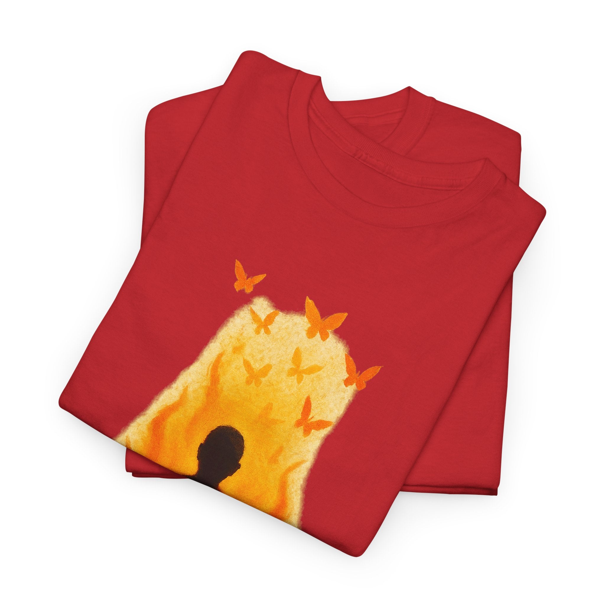 Unisex Heavy Cotton Tee/ Burning Peace