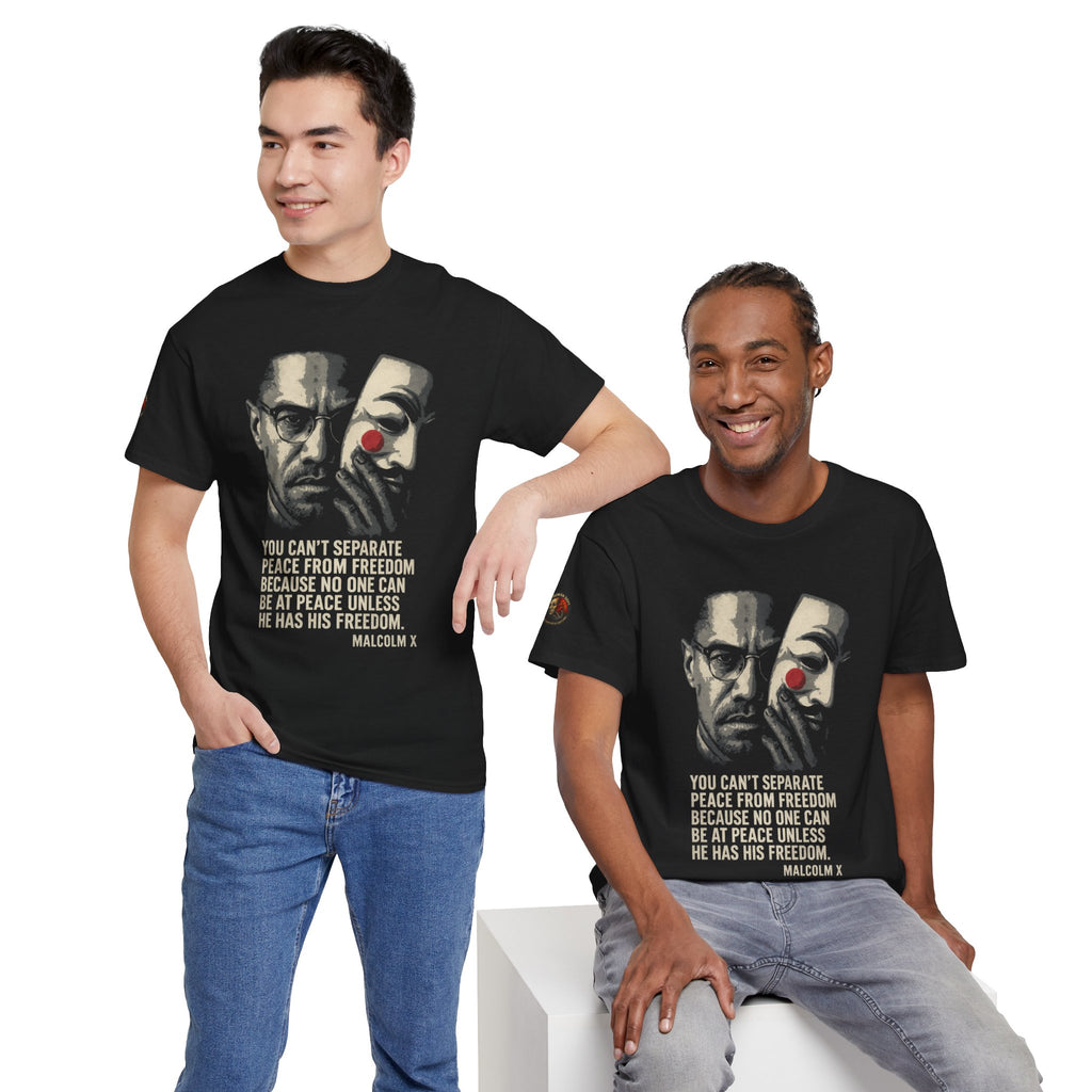 Graphic Tee with Malcom X Quote - Unisex